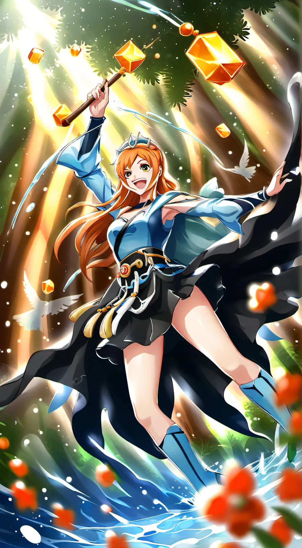 ai character: Nami background