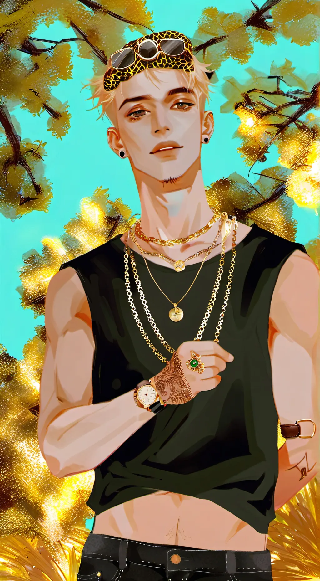 ai character: Tony  background