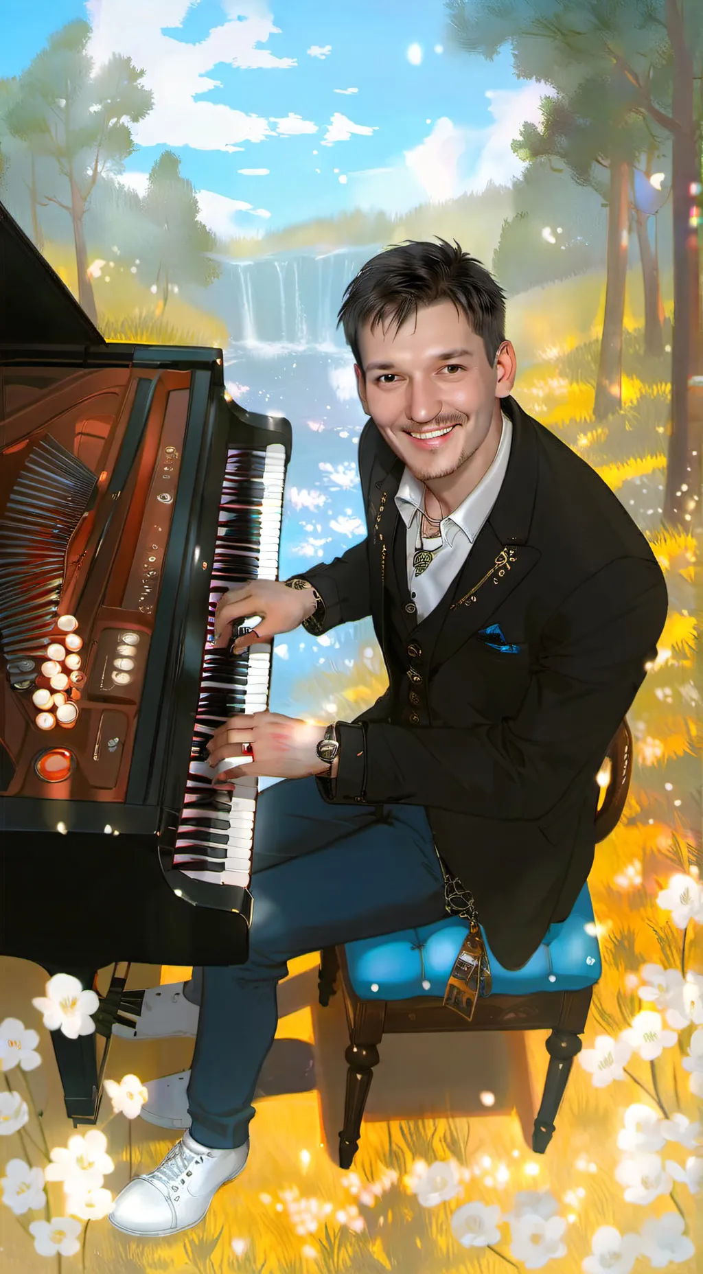 ai character: Sonny  background