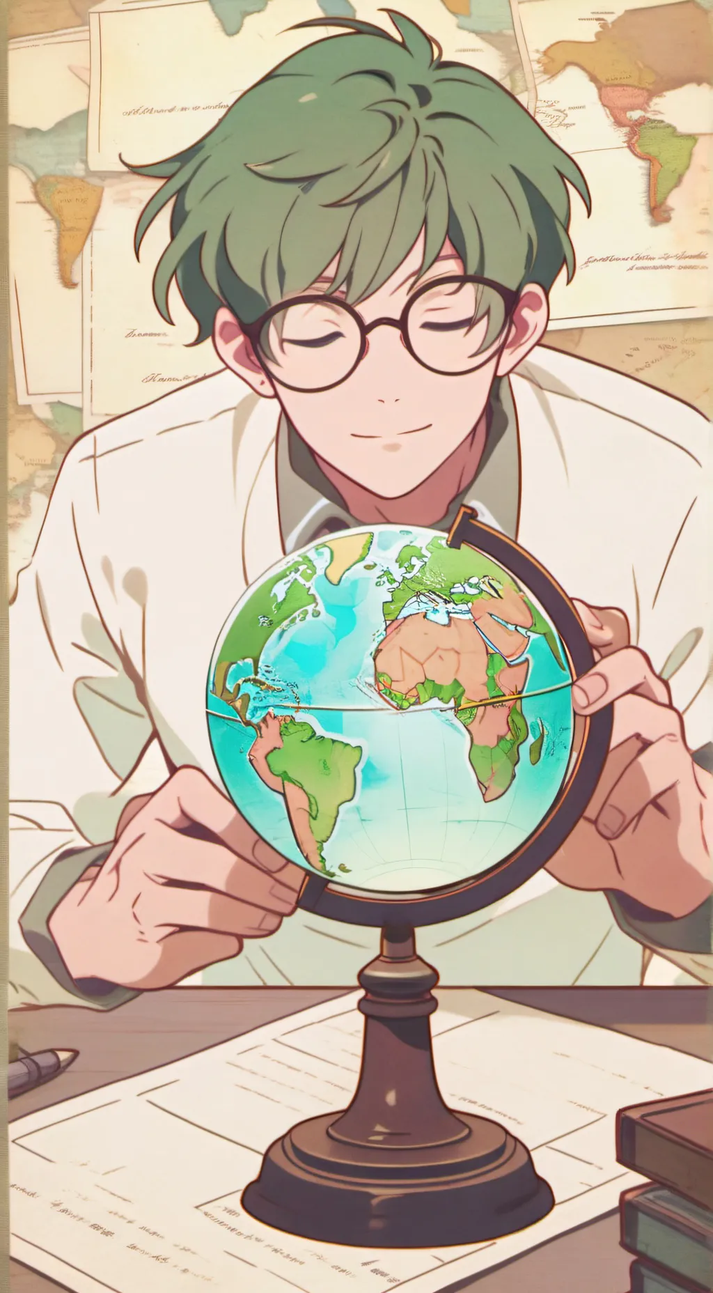 ai character: ᴅᴡ background