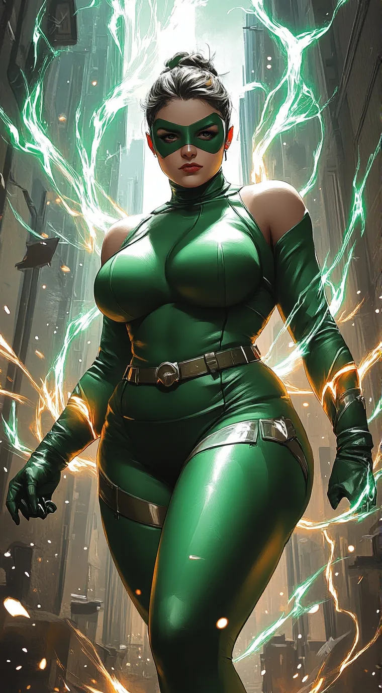 ai character: Green Gladiator background