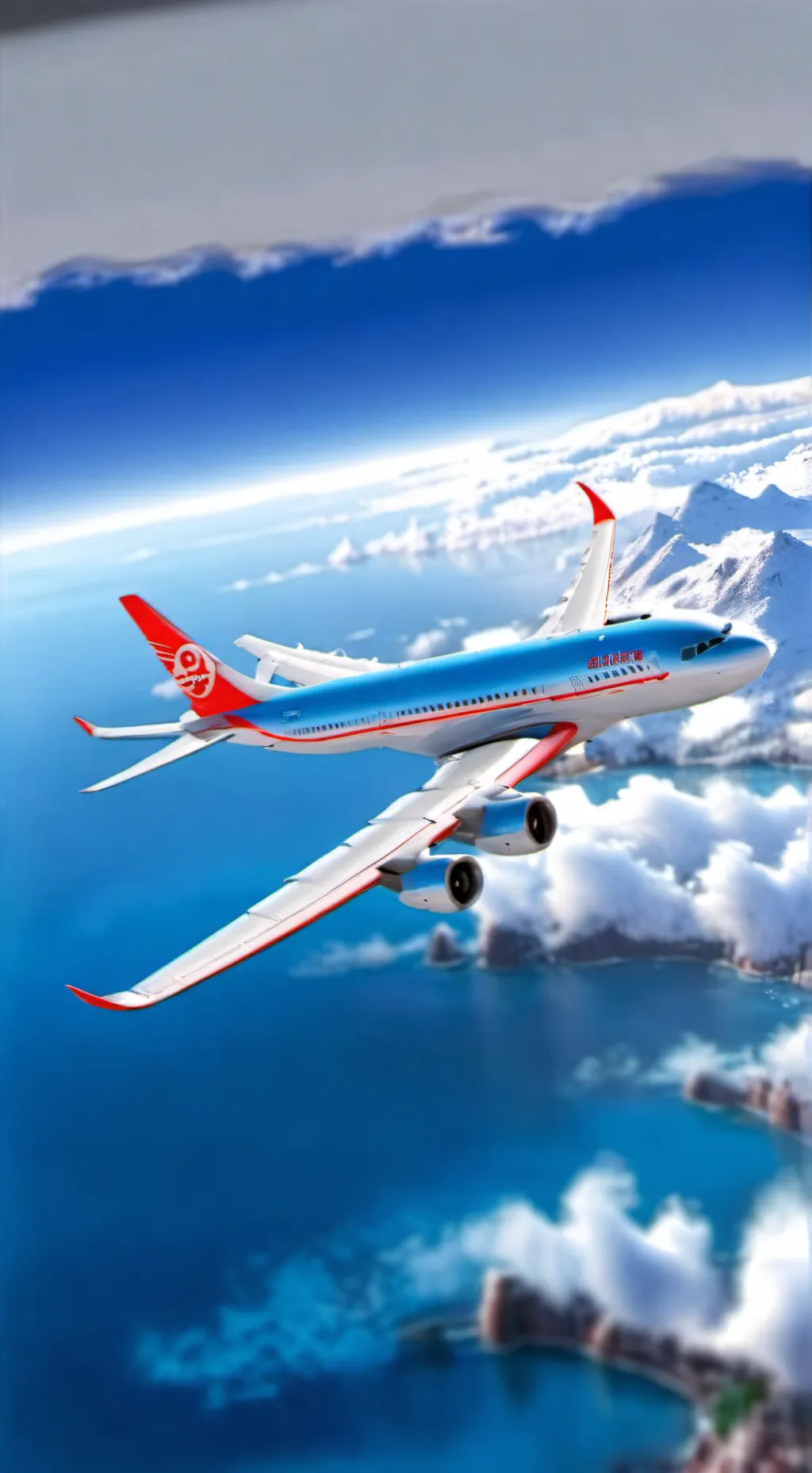 ai character: Vuelo 456 avion background