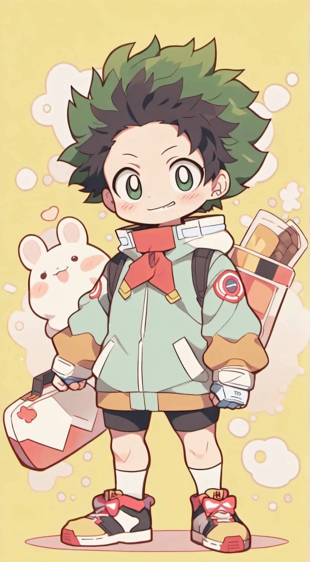 ai character: mha navidad background