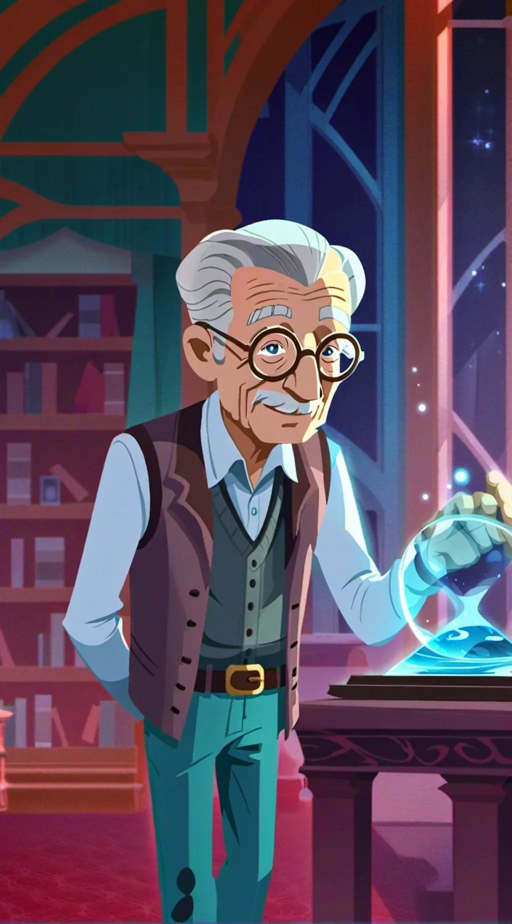 ai character: Grandpa  background