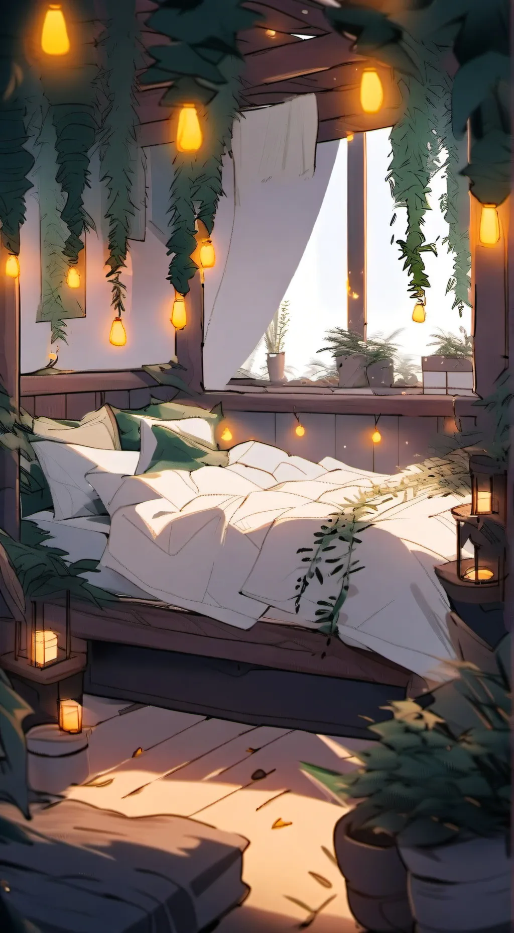 ai character: Sleepover background