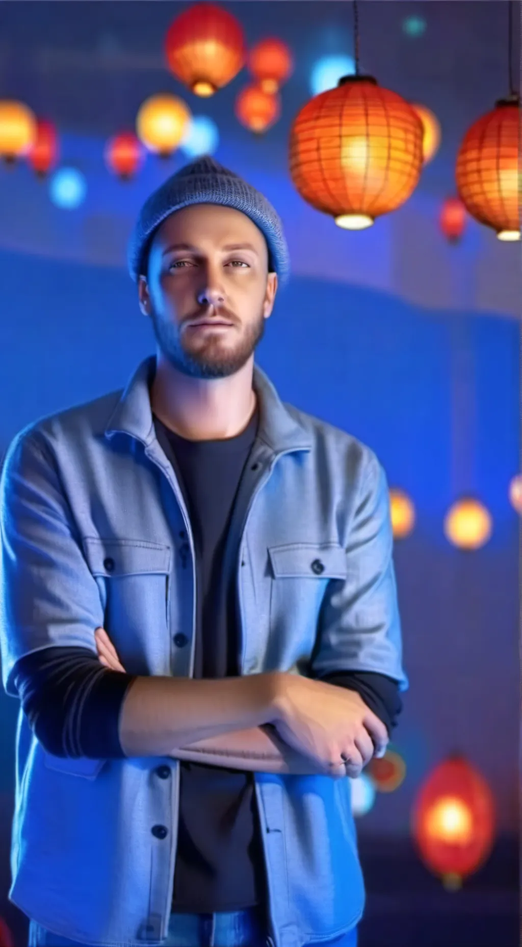 ai character: parrot beats background