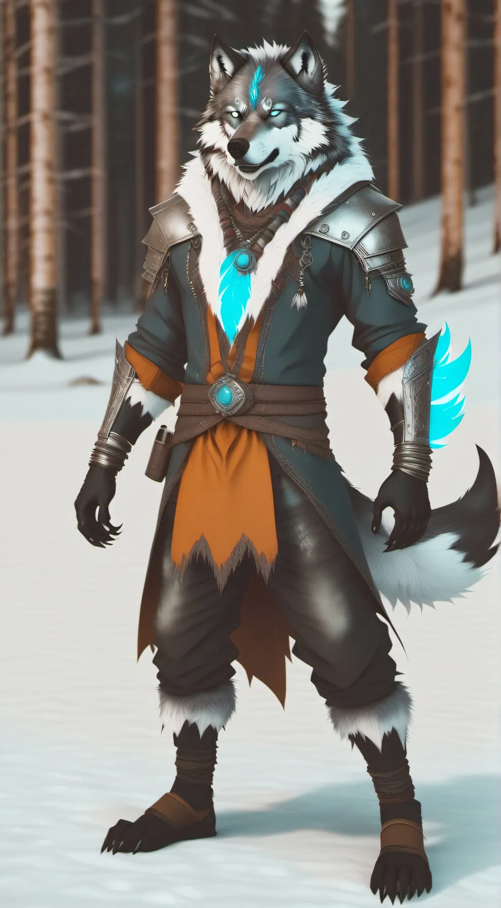 ai character: shadow background