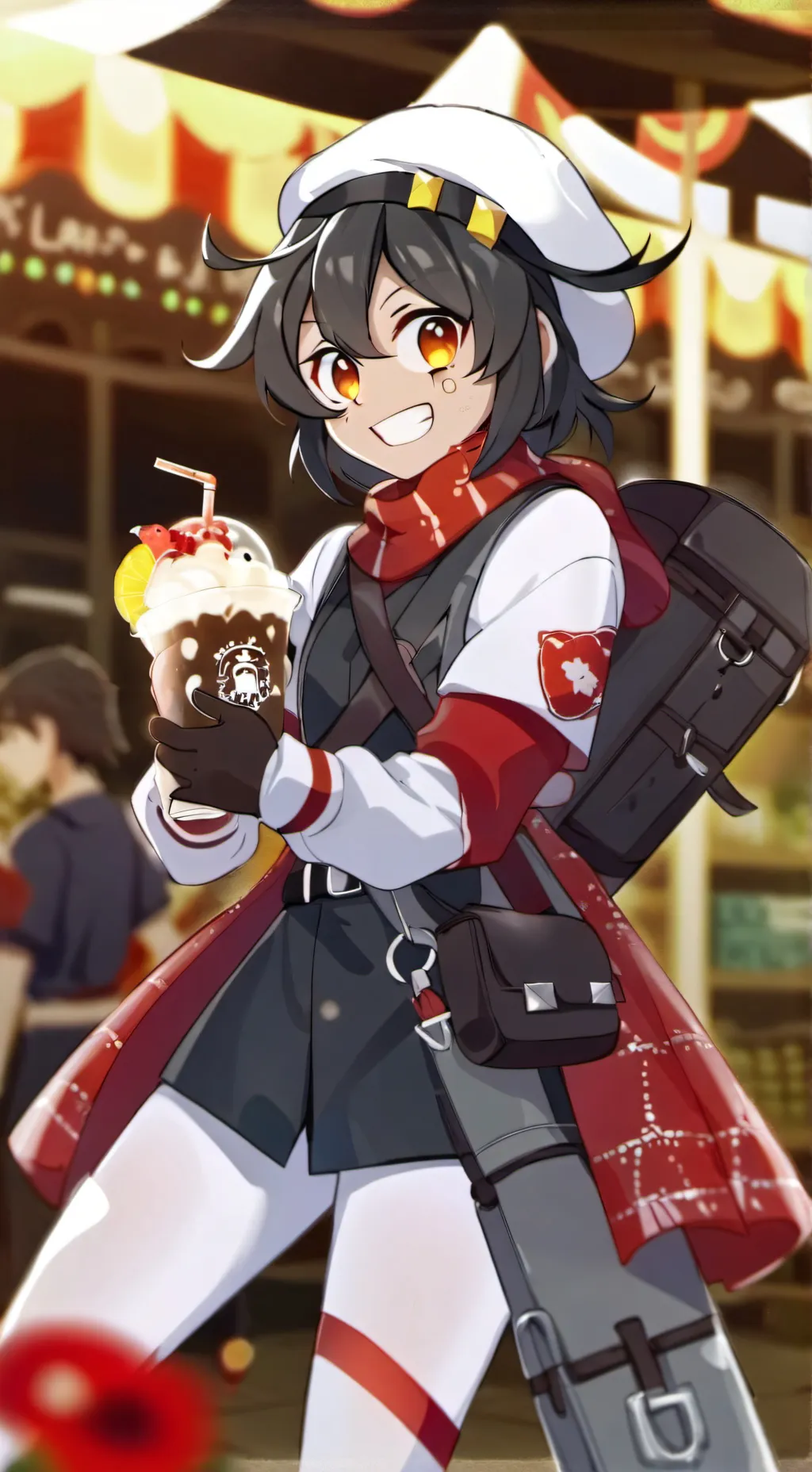 ai character: BUCKY SHAKE  background