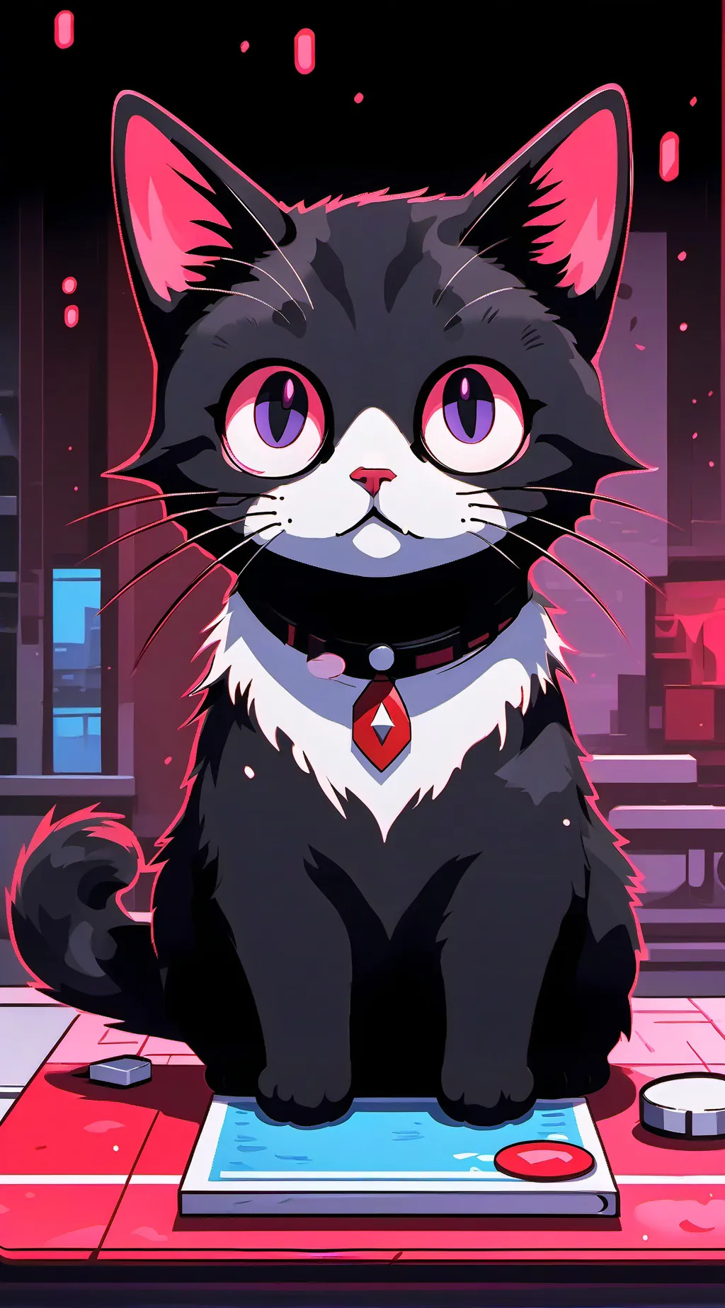 ai character: the talking cat background