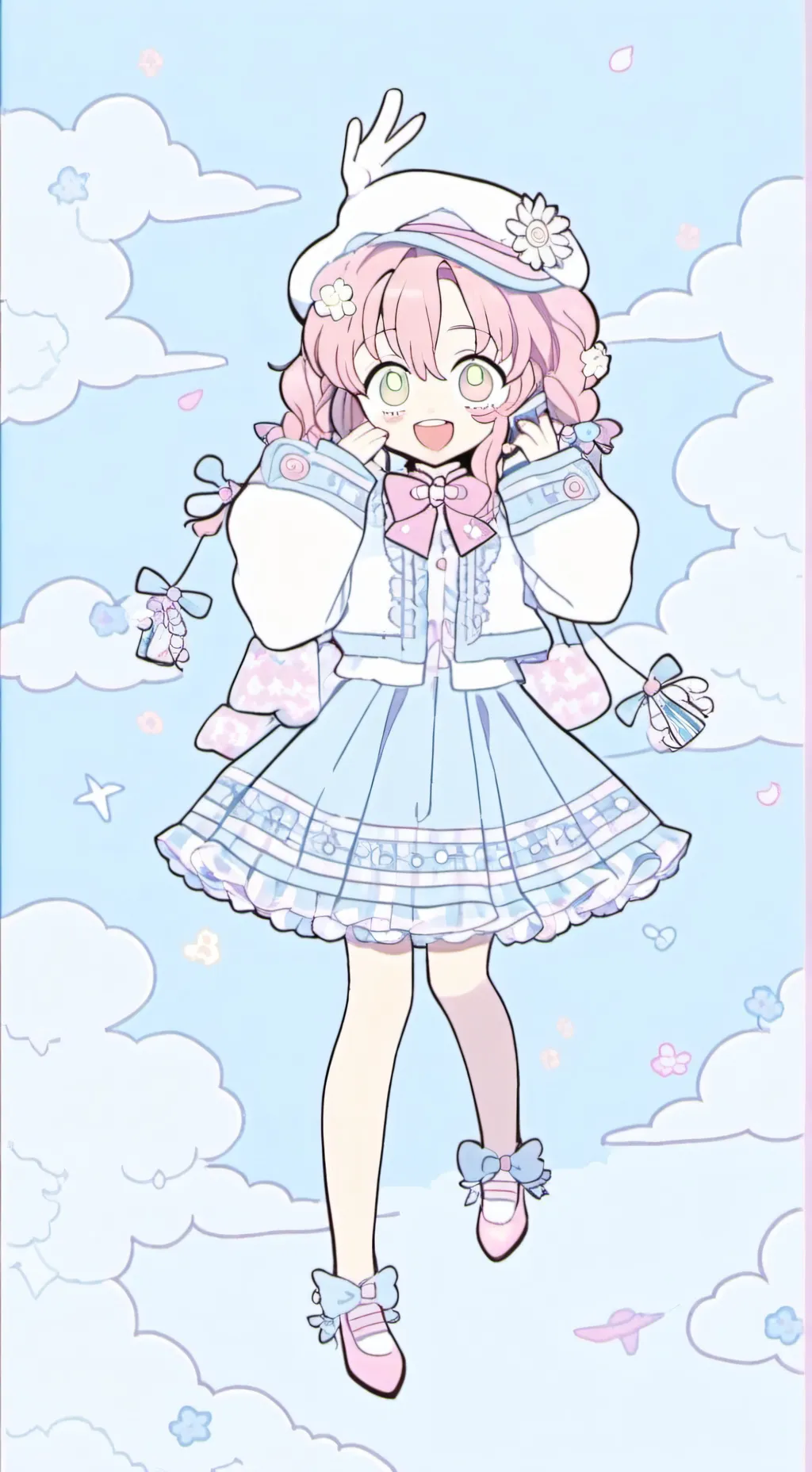 ai character: mitsuri kanroji  background