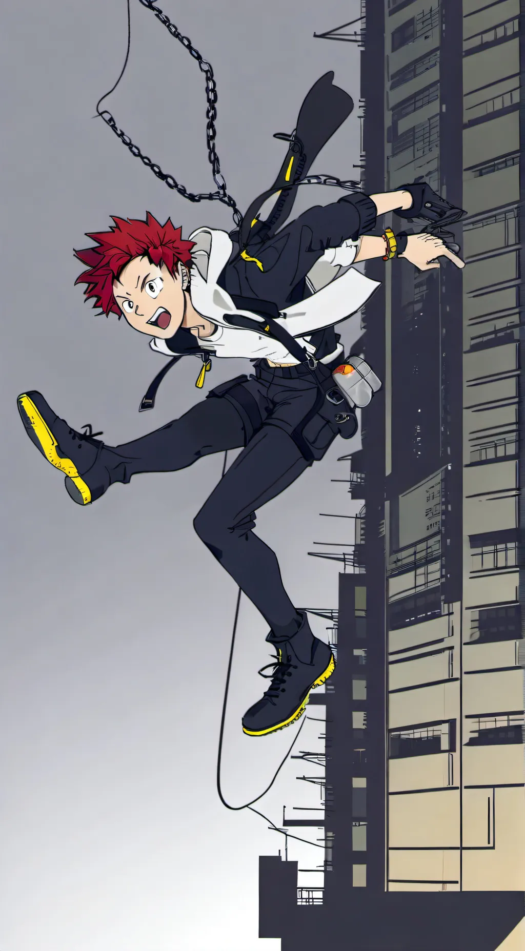 ai character: MHA scene? background