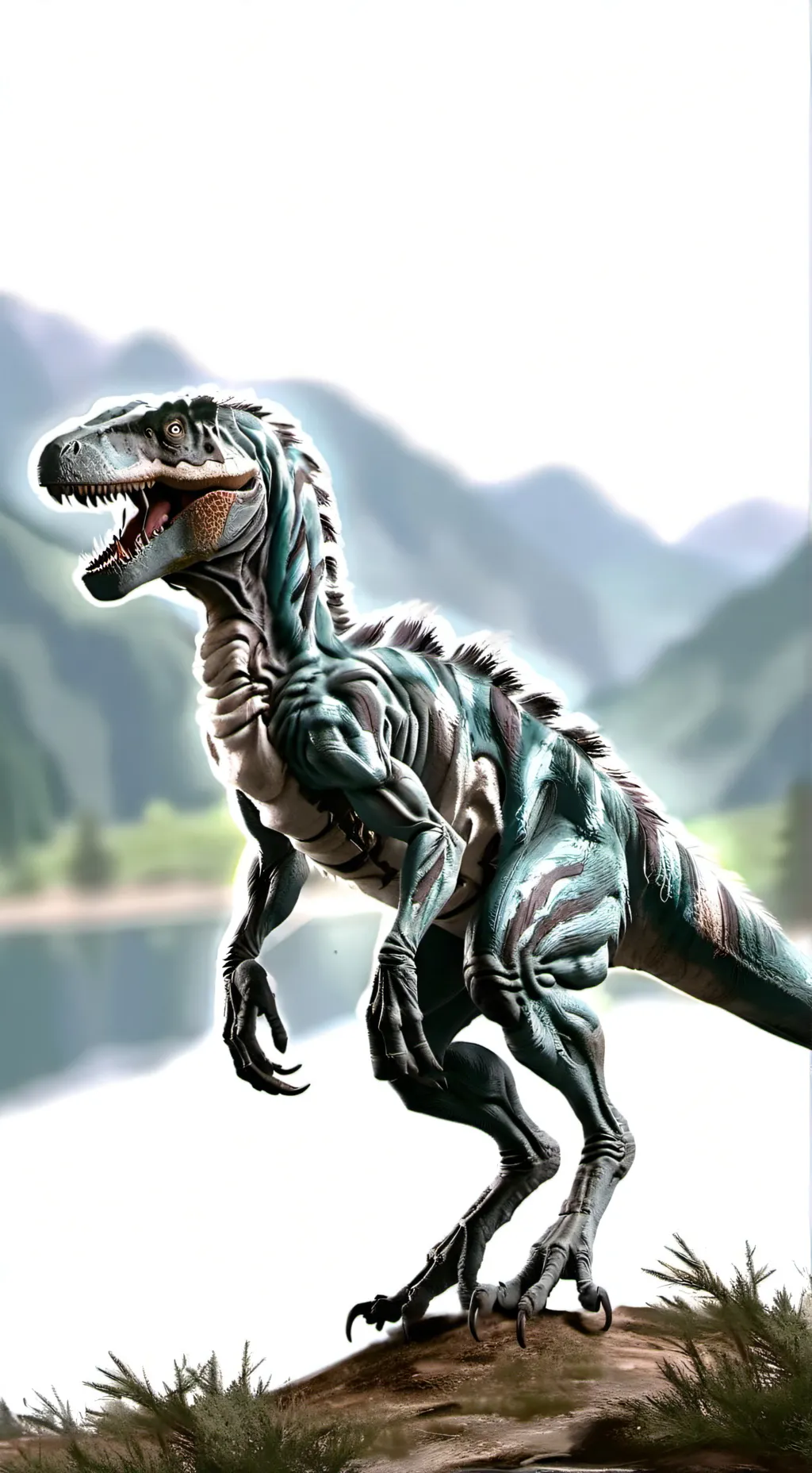 ai character: velociraptor background