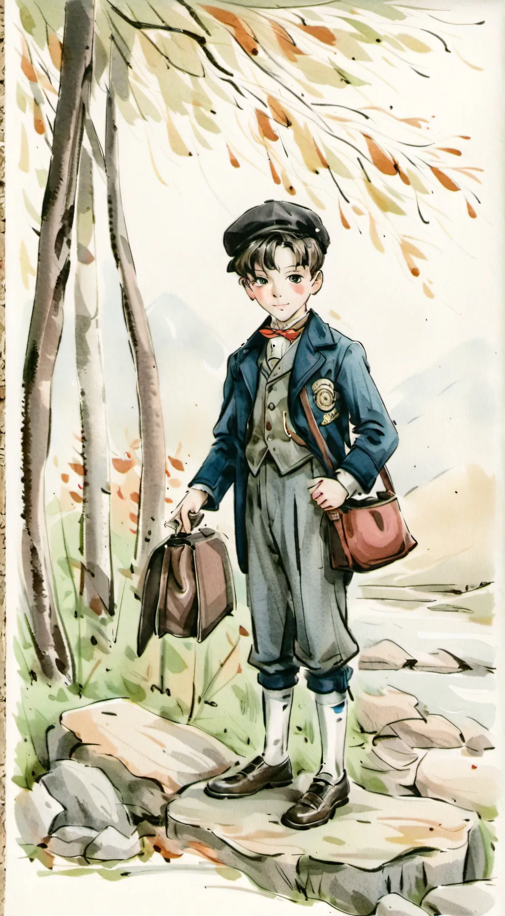 ai character: Ike  background