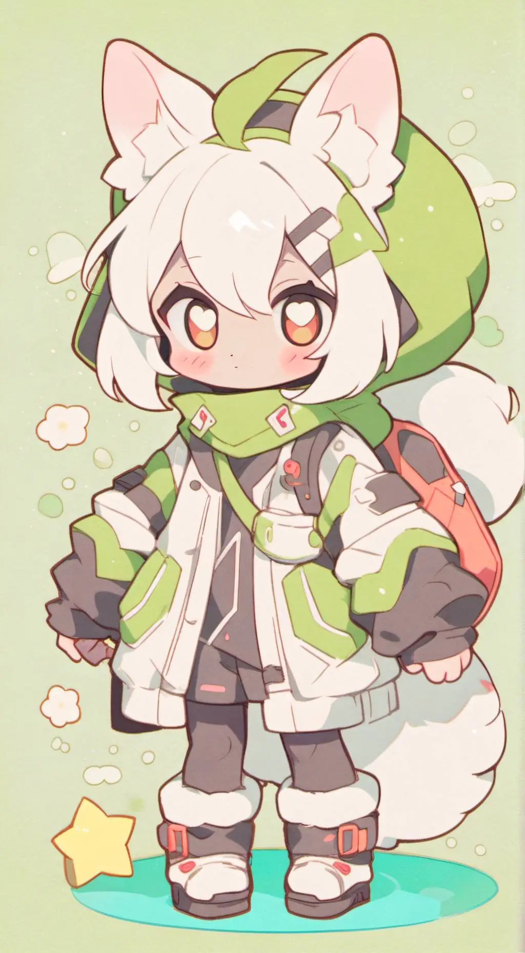 ai character: Changed background