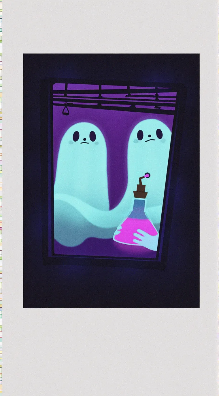 ai character: dog potion background