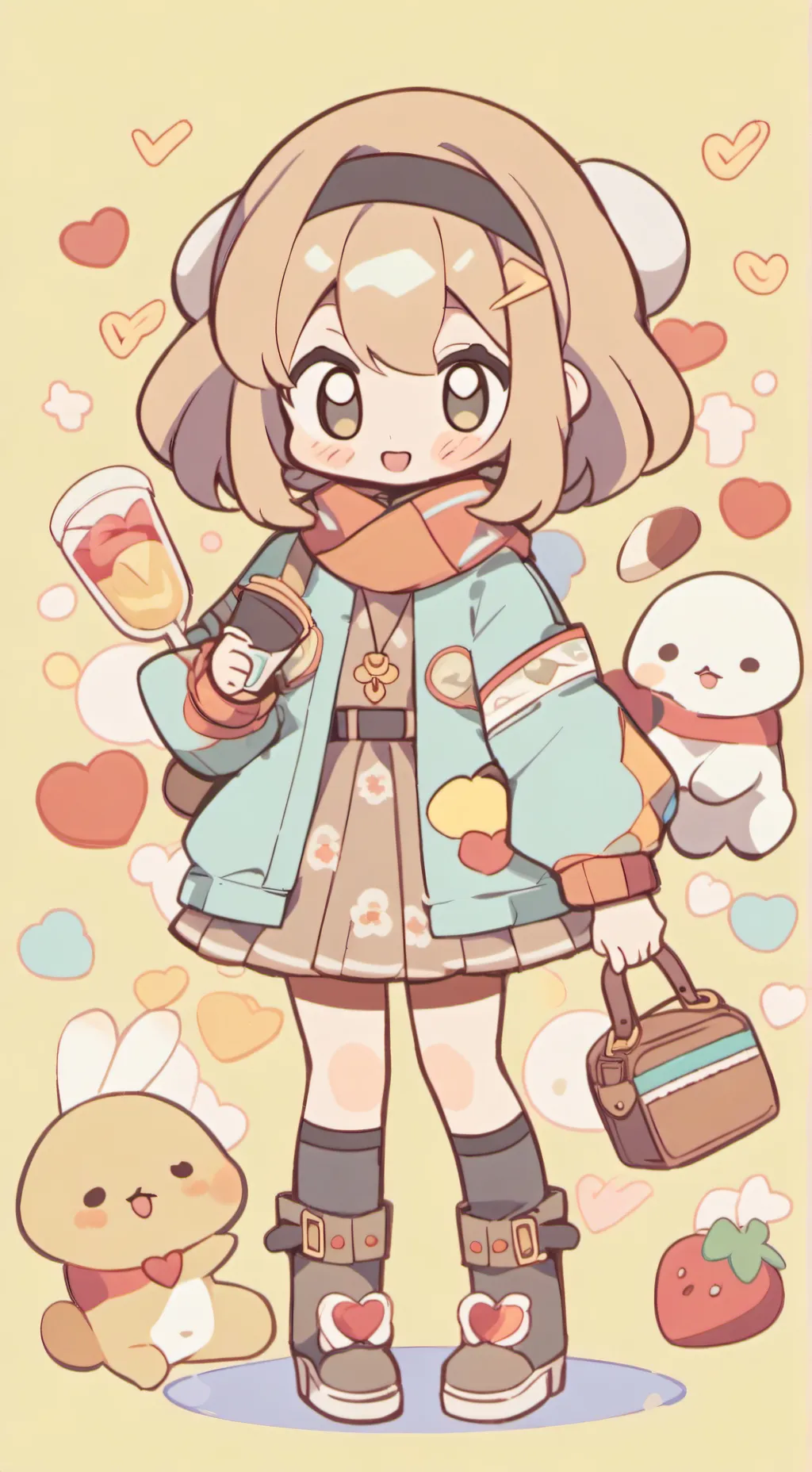 ai character: vee x shelly  background