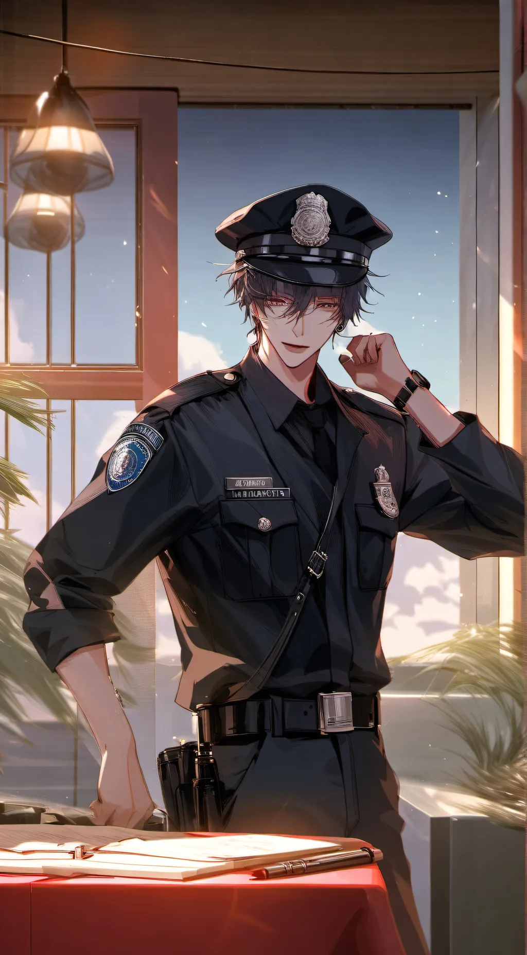 ai character: Leo background