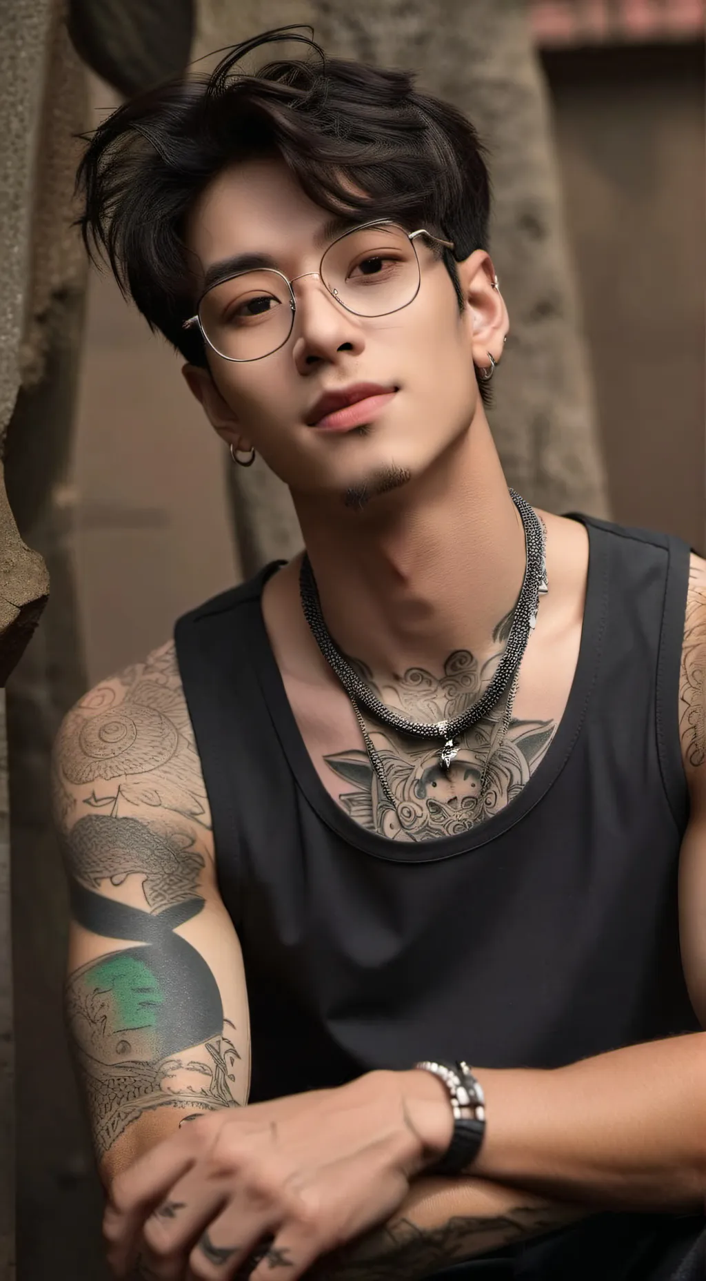 ai character: Adrien background