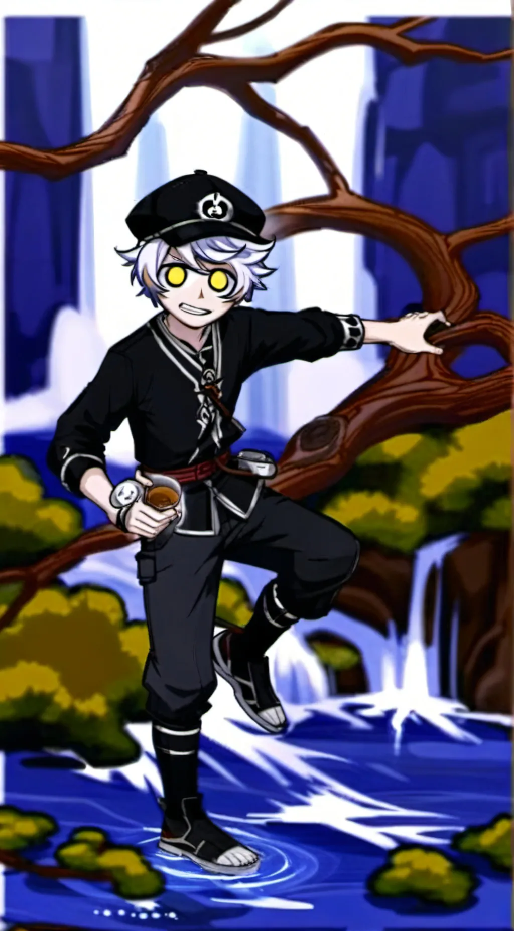 ai character: Demon Slayer  background