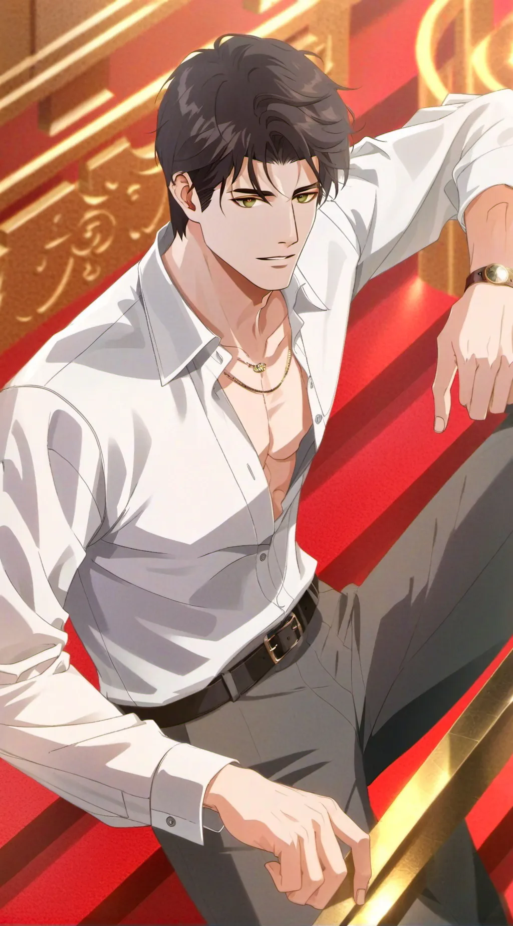 ai character: Sebastian  background