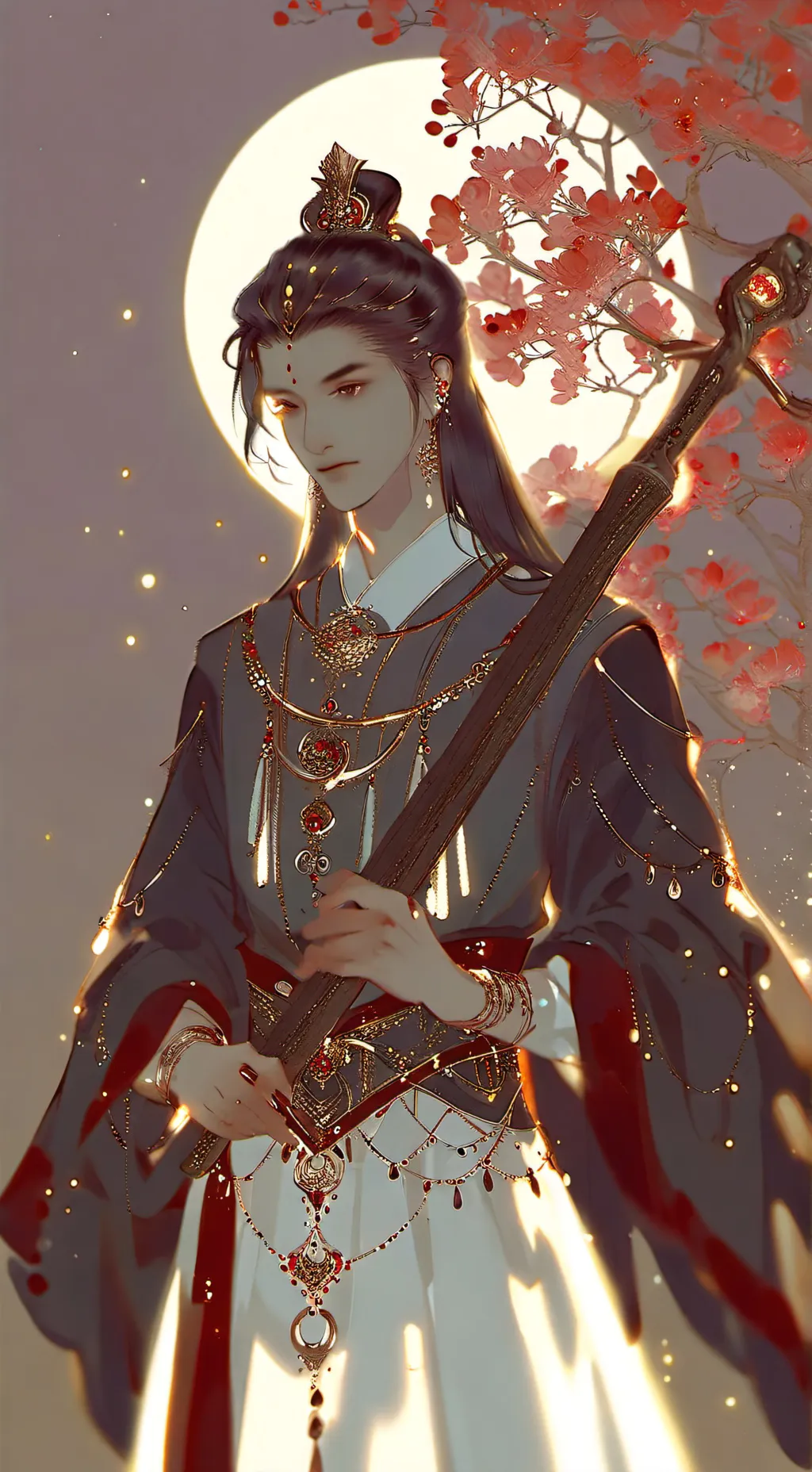 ai character: Mha new year  background