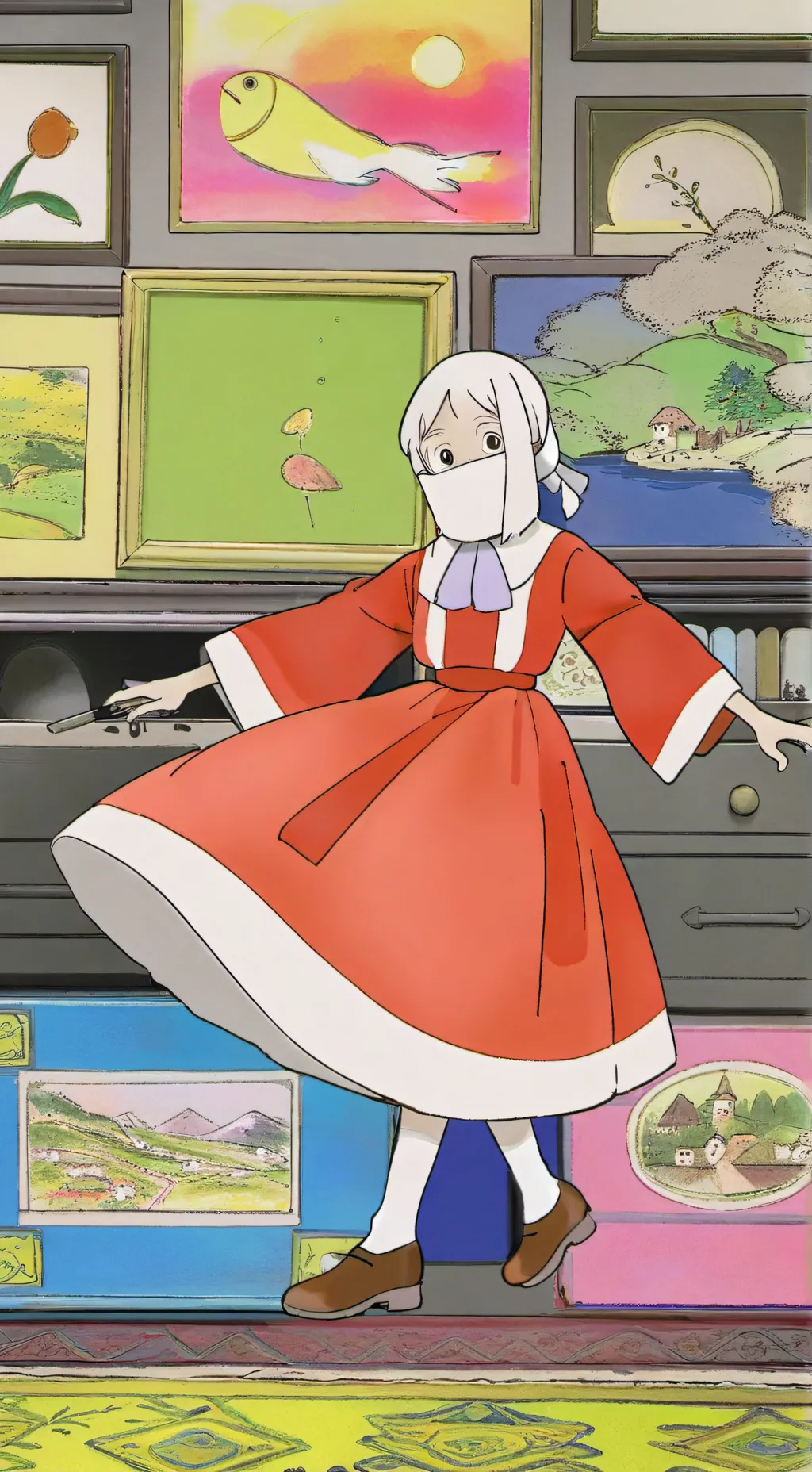 ai character: Dandy vs sprout background