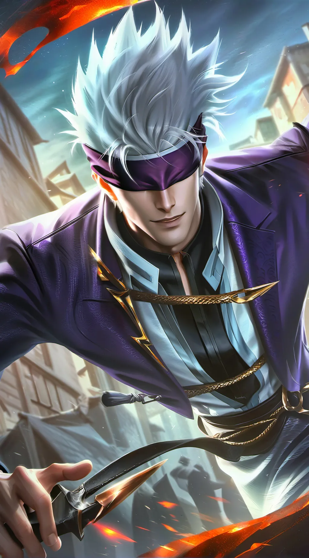 ai character: Satoru Gojo background