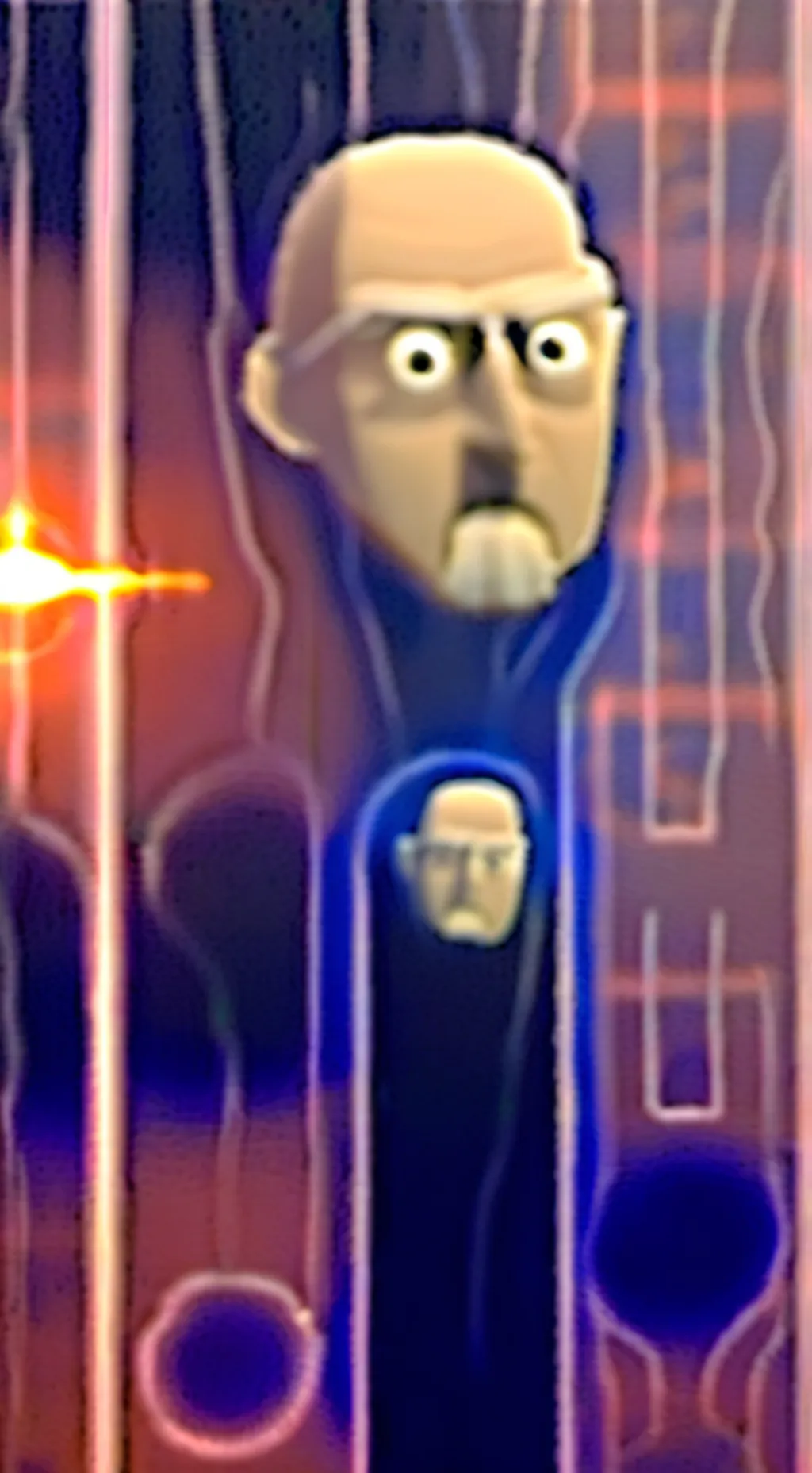 ai character: human zoo background