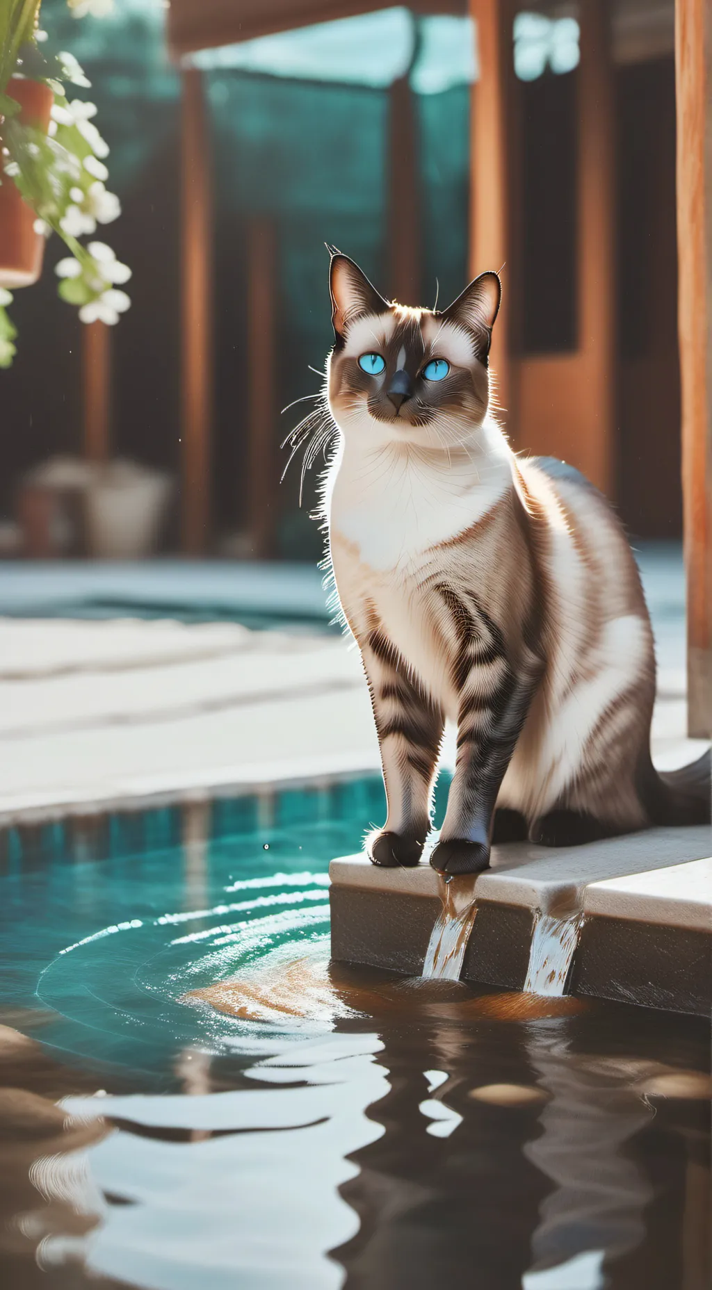 ai character: Whiskers McFluffin background