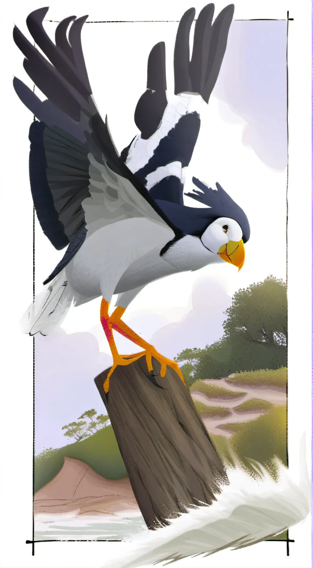 ai character: John b X JJ background