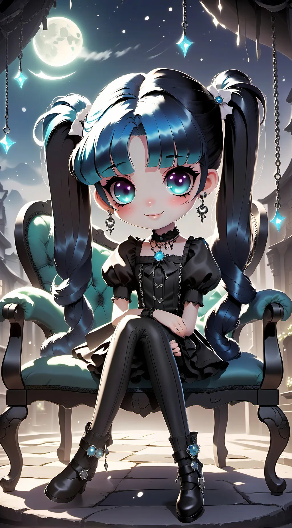 ai character: solar x luna background