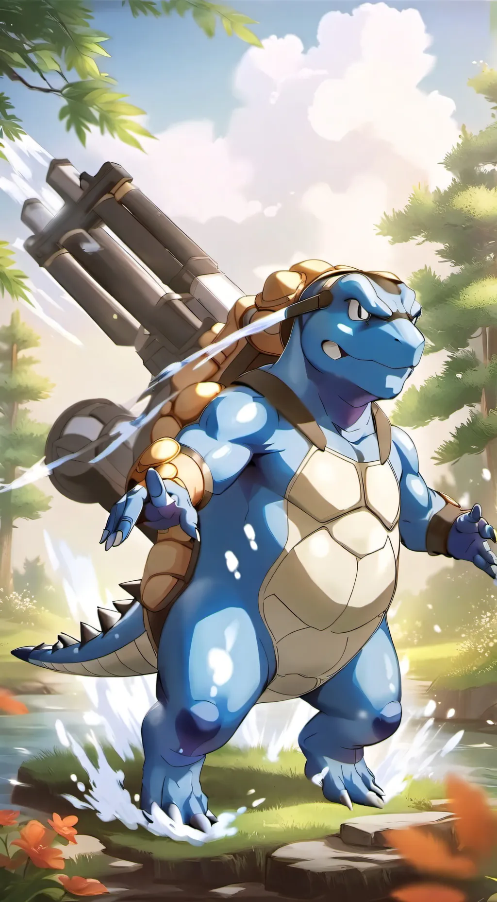 ai character: Blastoise background