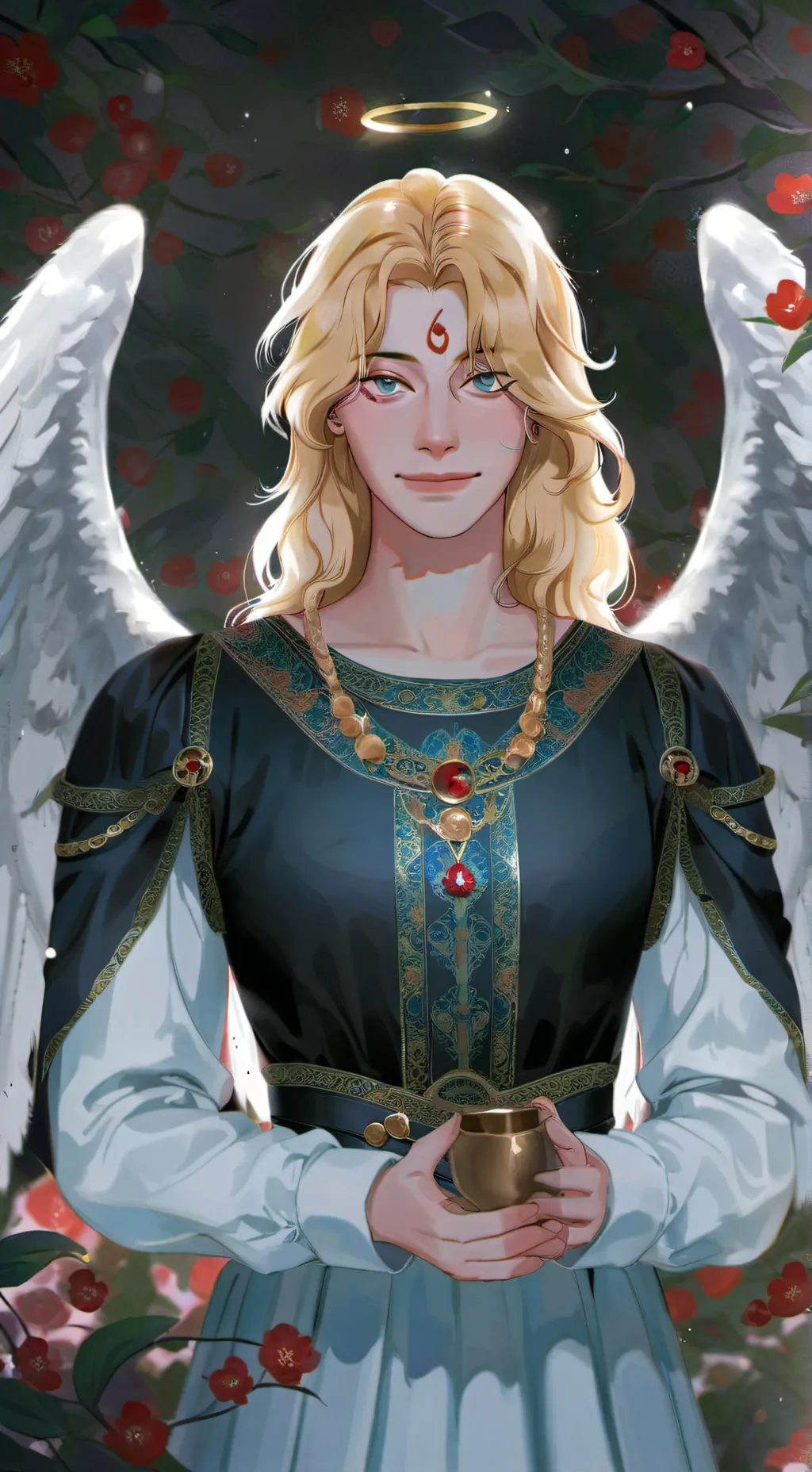 ai character: angel gabriel background