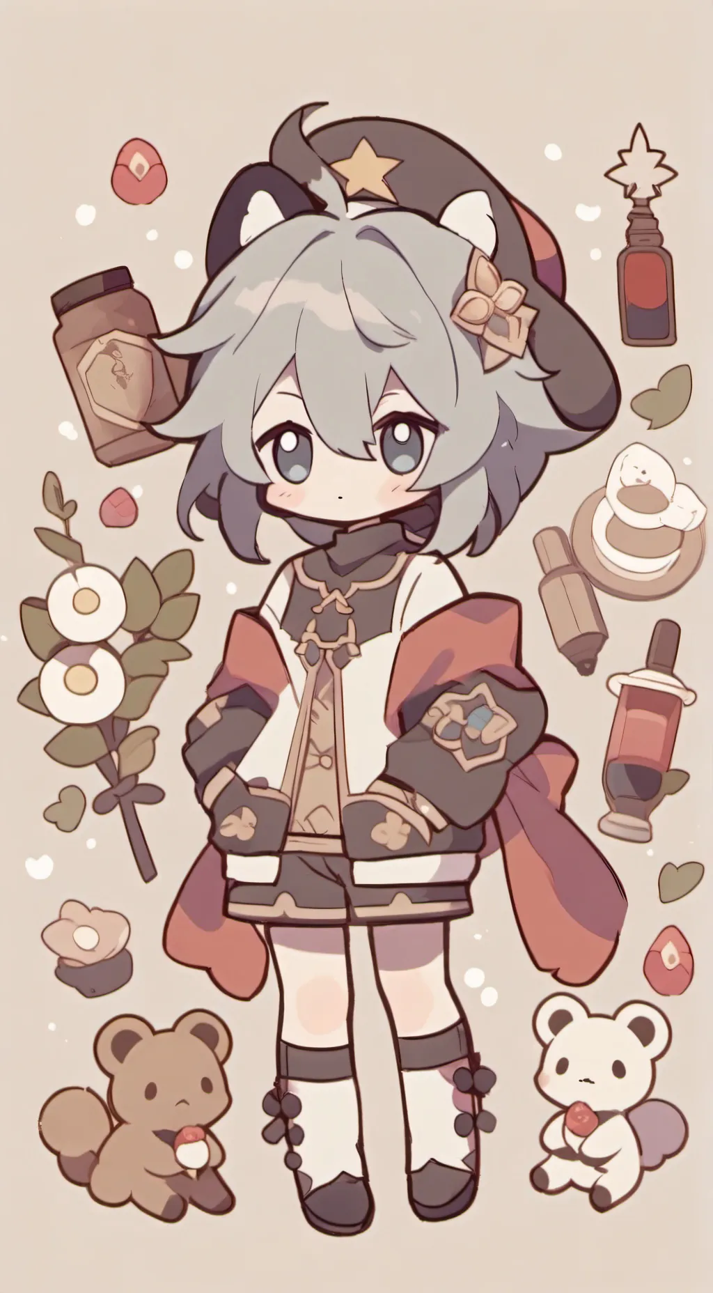 ai character: Fpe Sleep over background