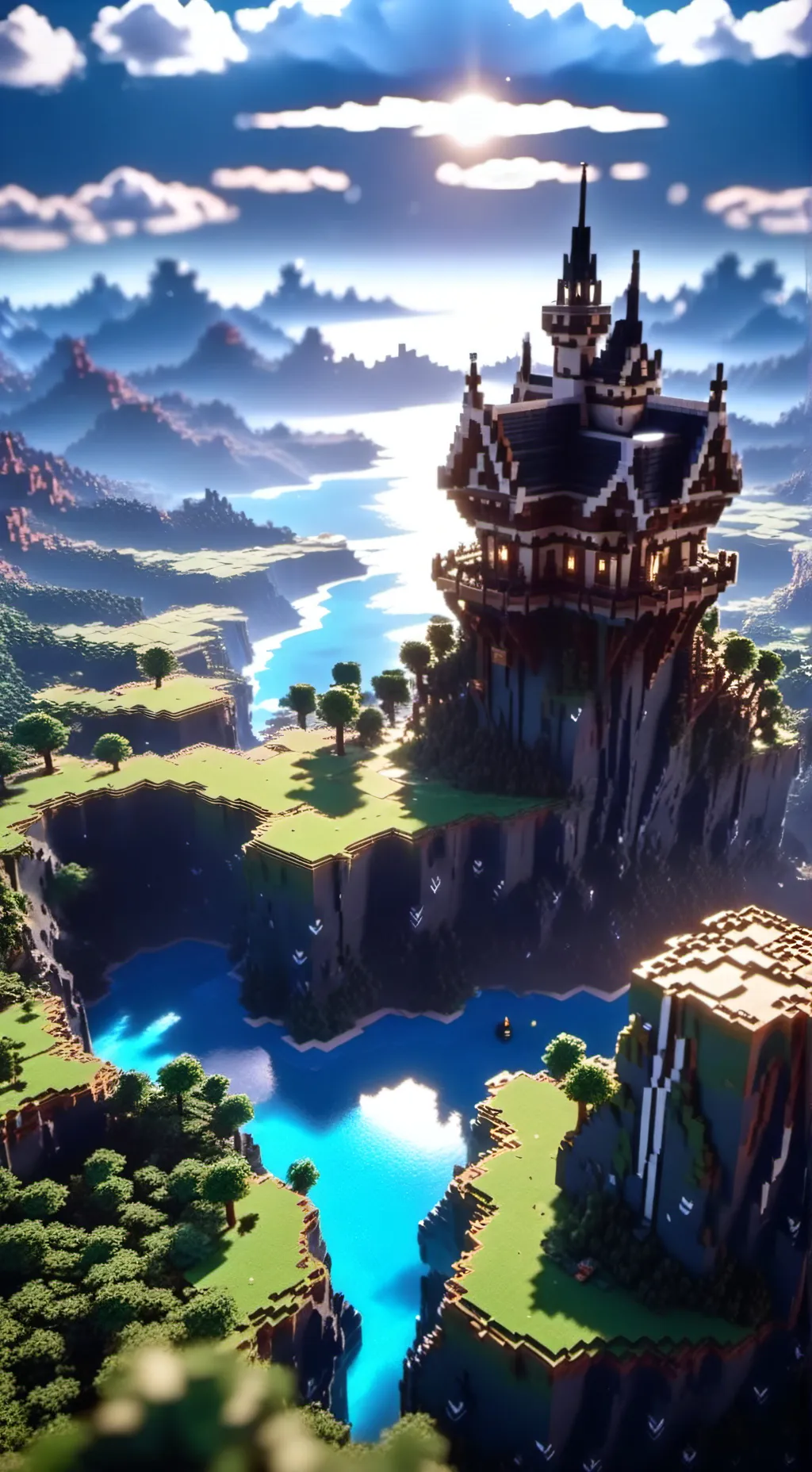 ai character:  Minecraft background