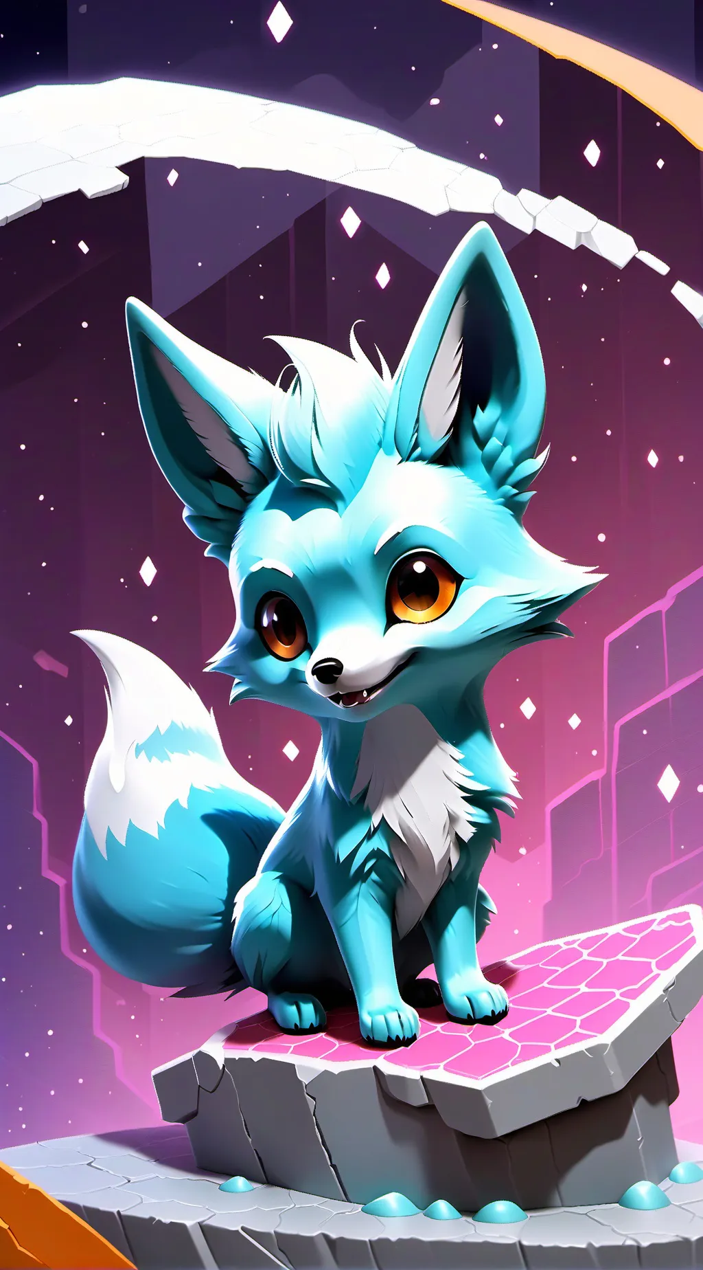 ai character: Mint background