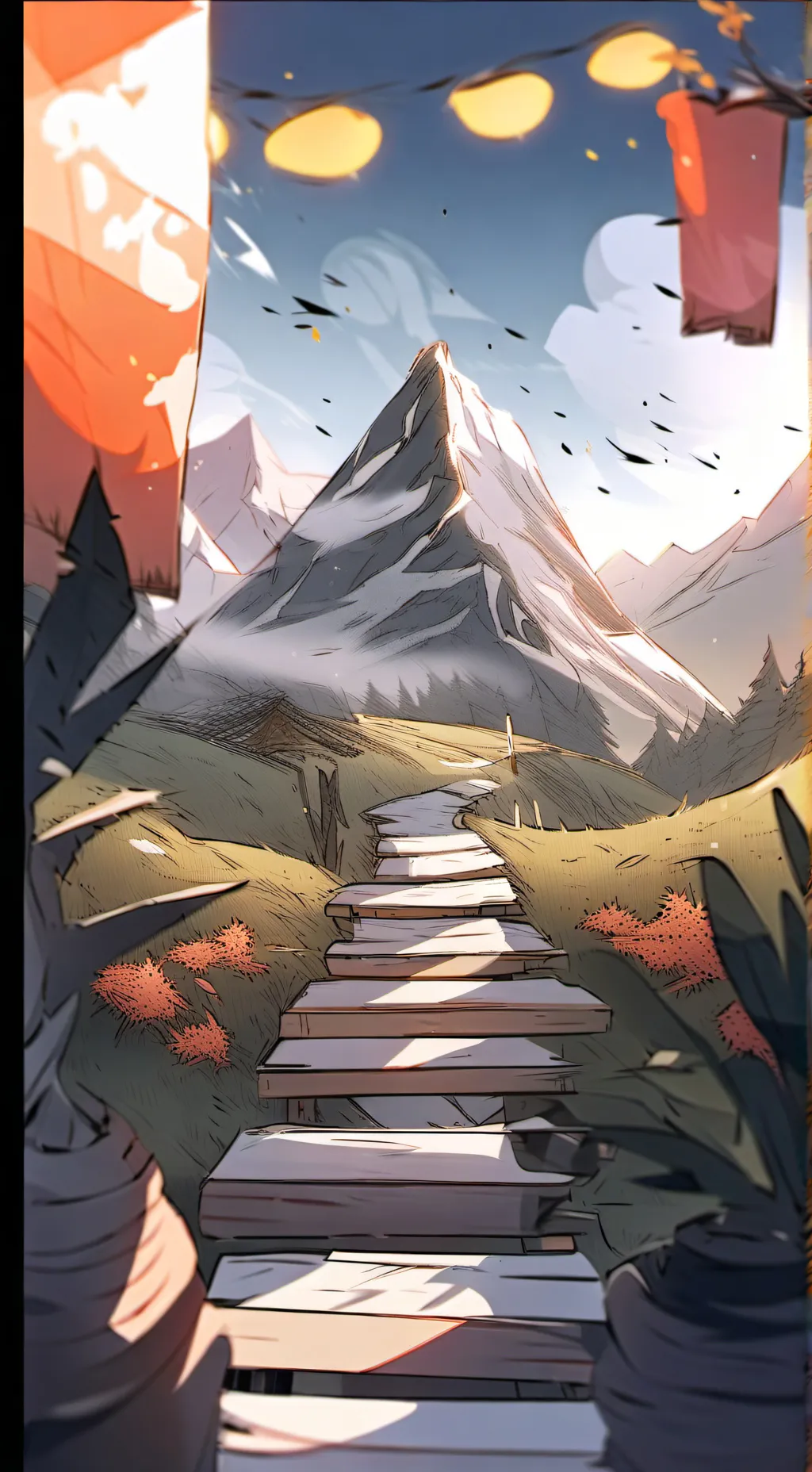 ai character: Mha new yearrrr background