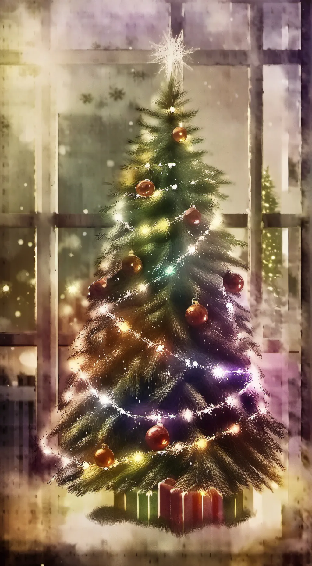 ai character: NEW YEAR background