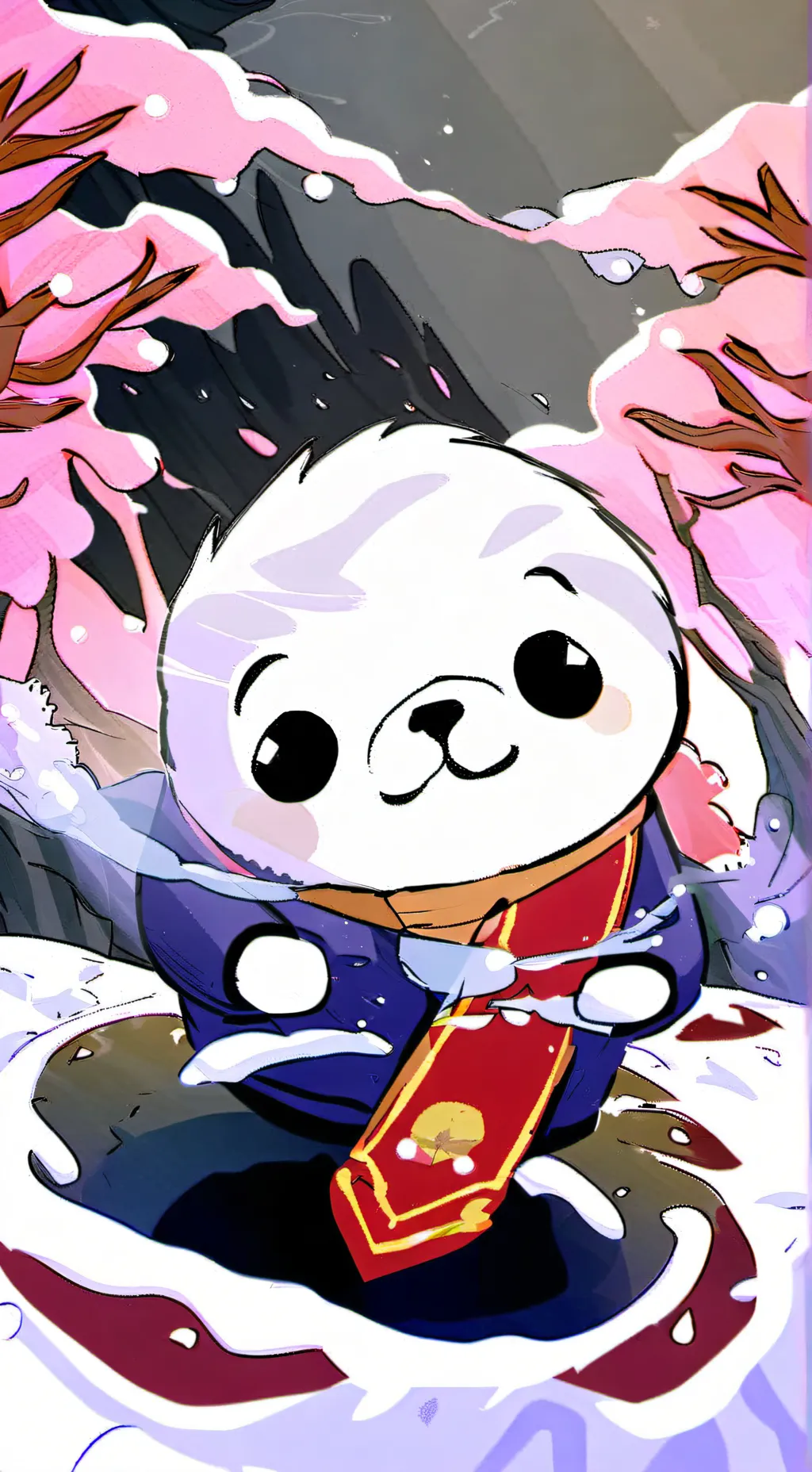 ai character: SEAL MEAL  background