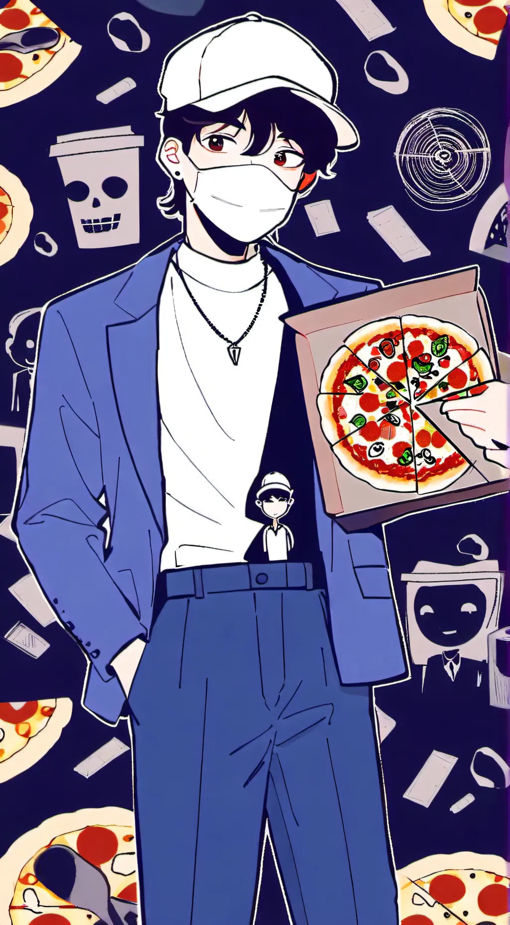 ai character: Elavent stickman background