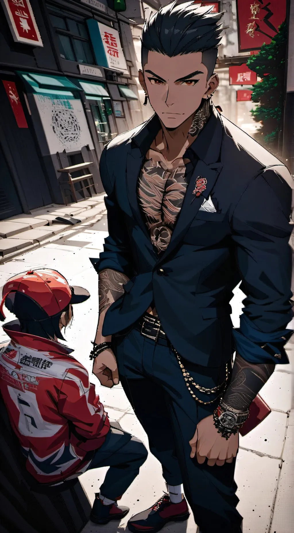 ai character: Kazama background