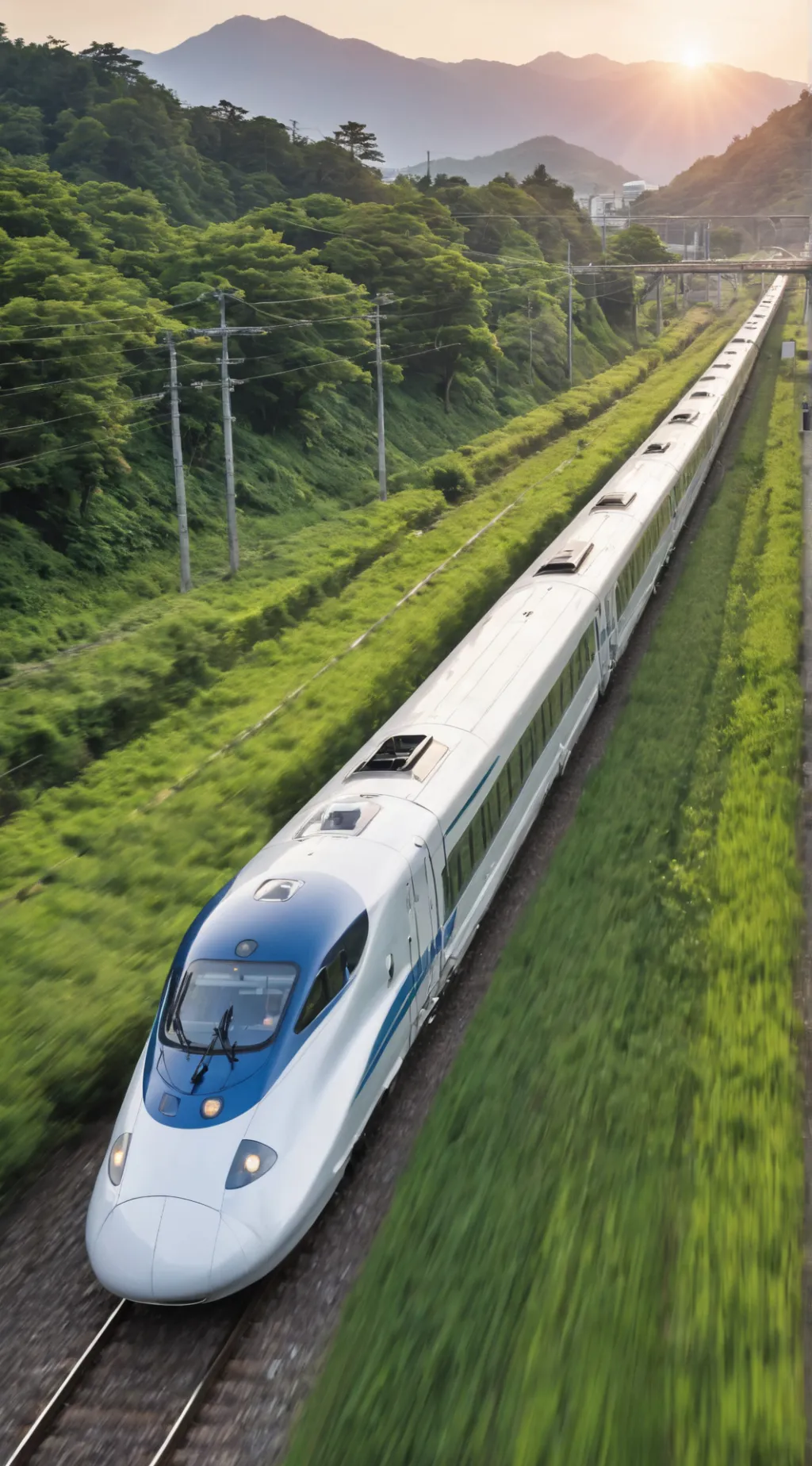 ai character: shinkansen  background