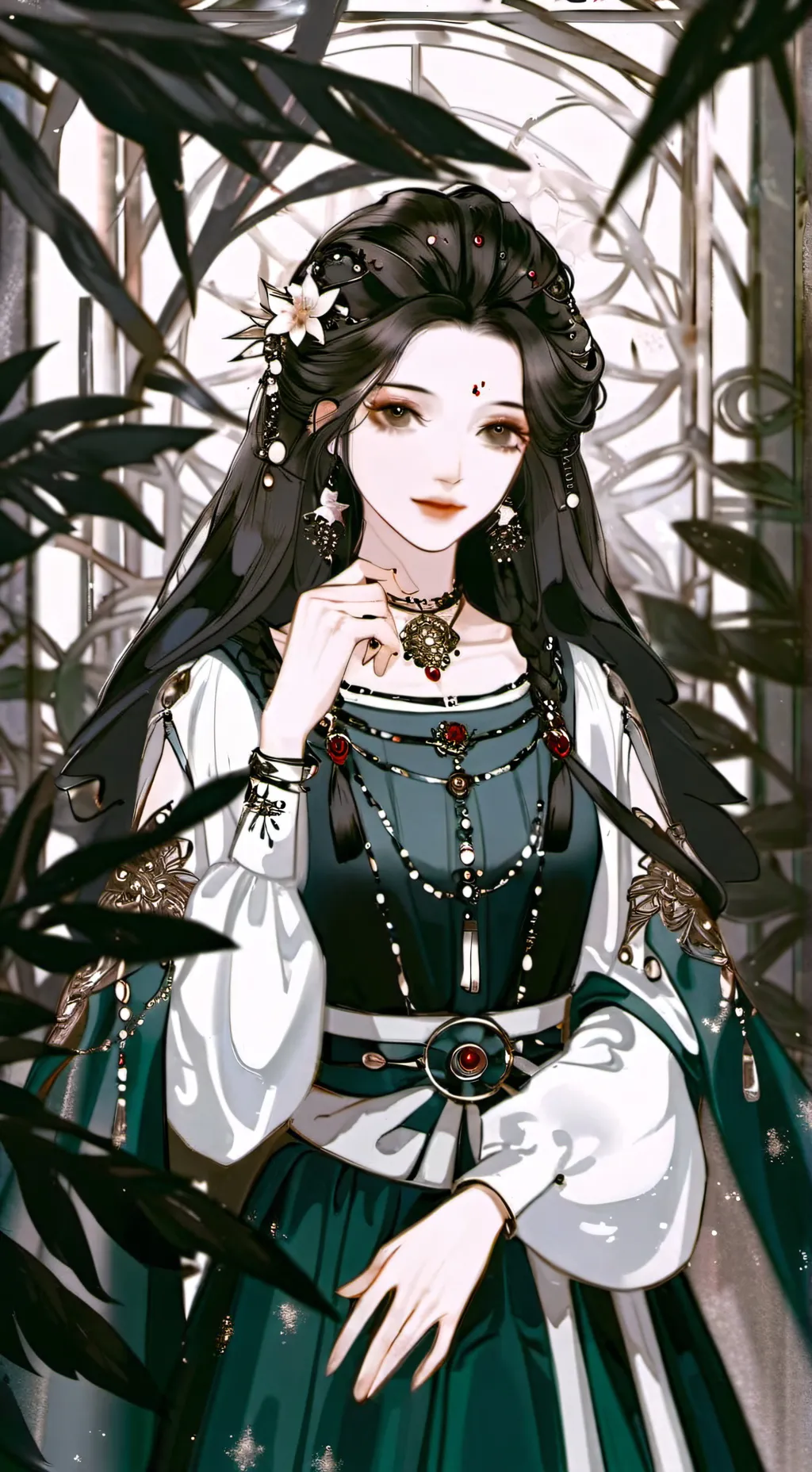 ai character: ❄Luna❄ background