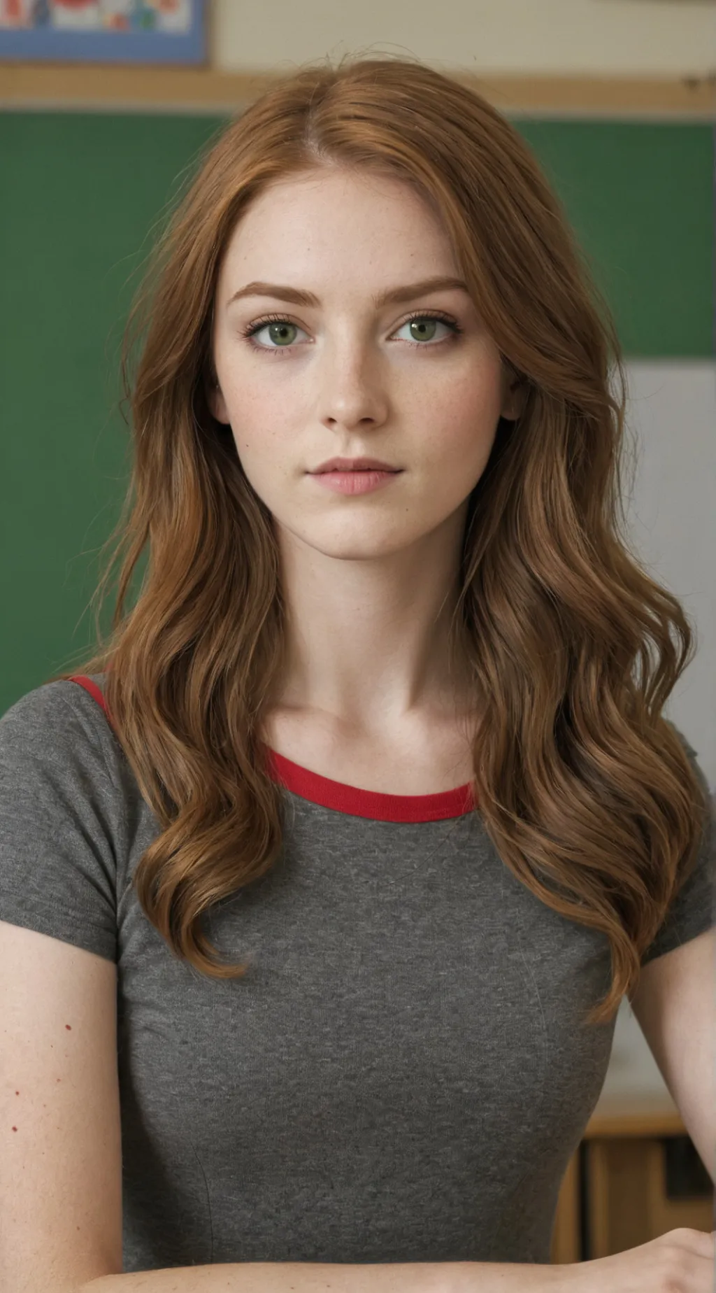 ai character: Scarlet background