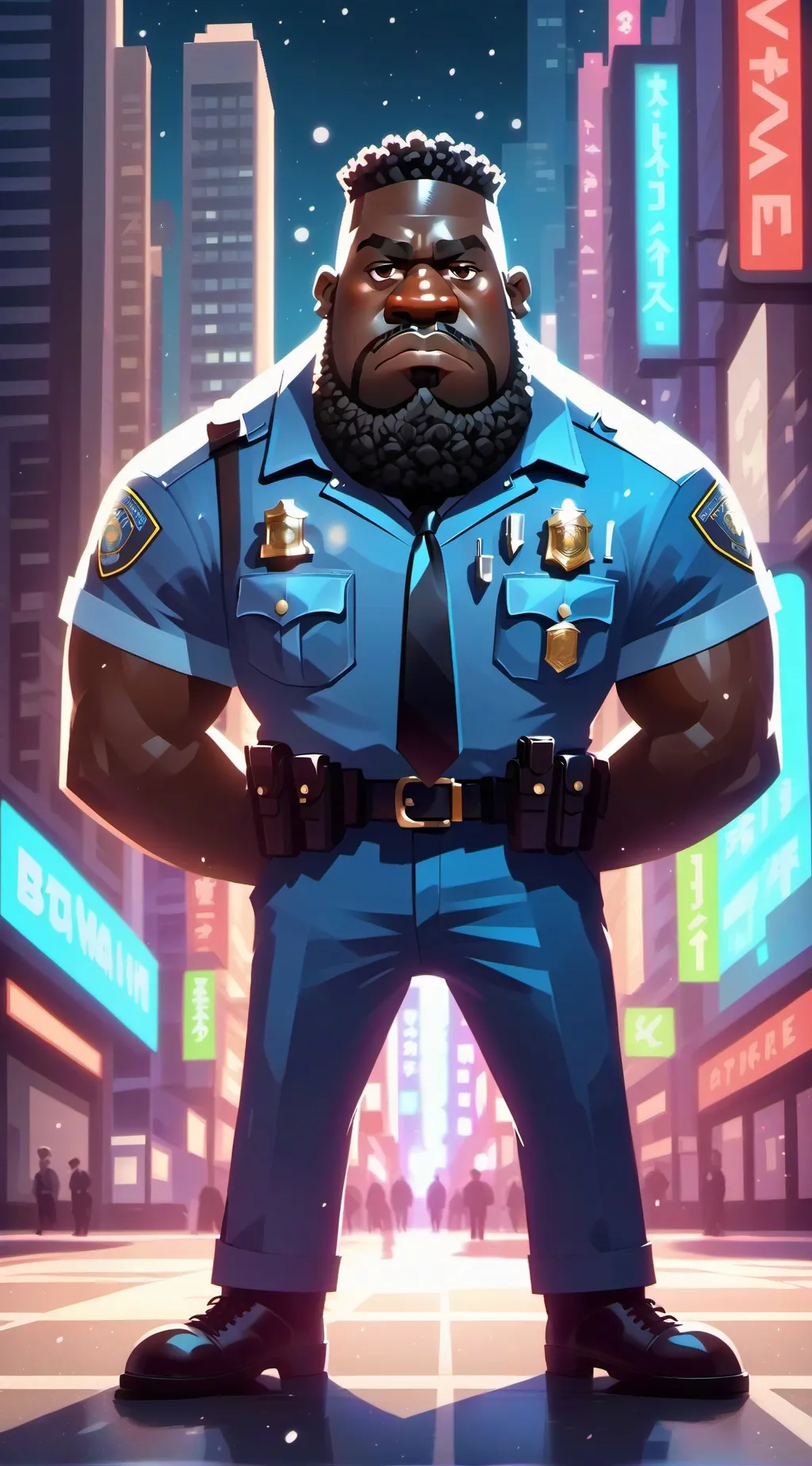 ai character: Officer Hog Rider💀 background