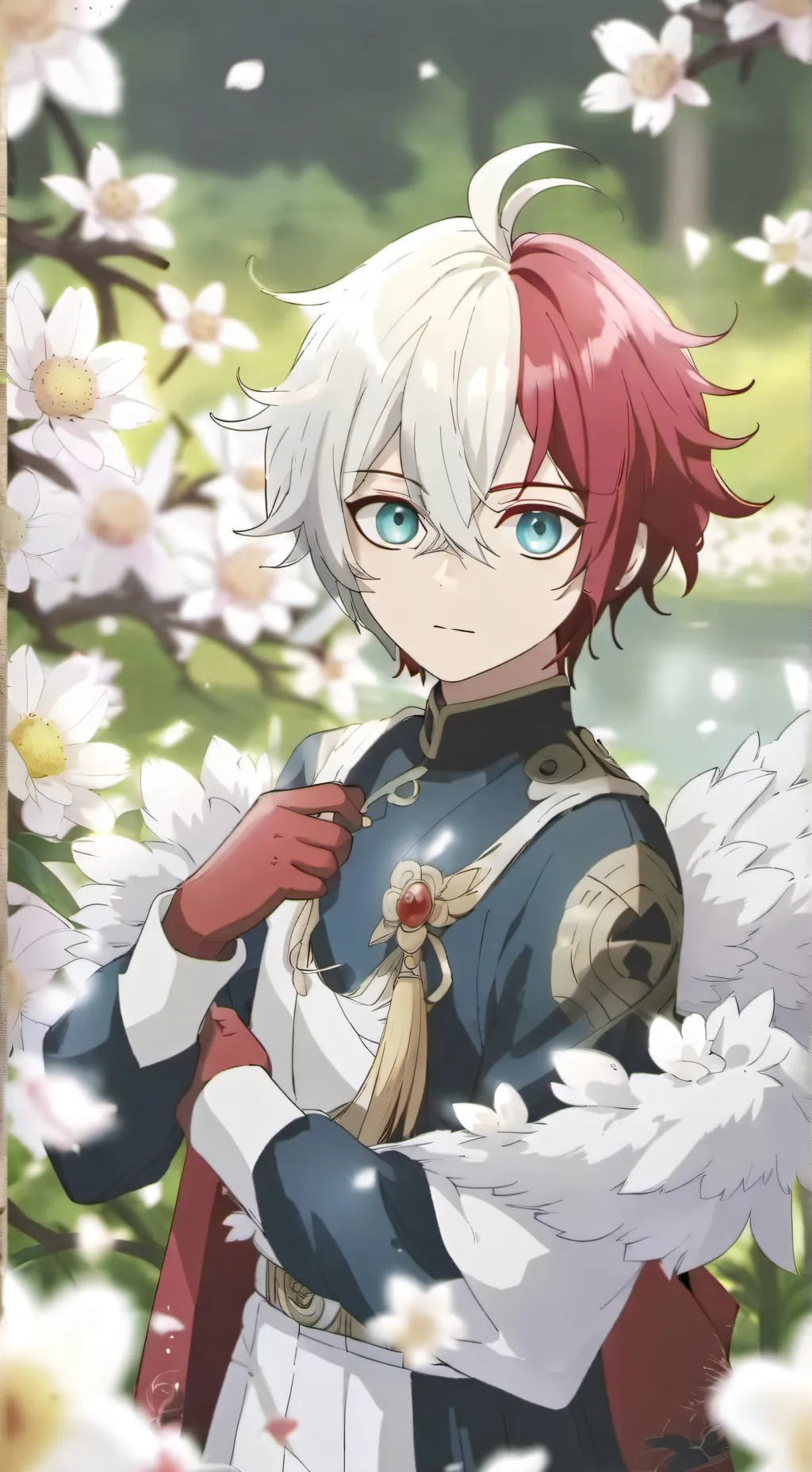 ai character: Shoto Todoroki background