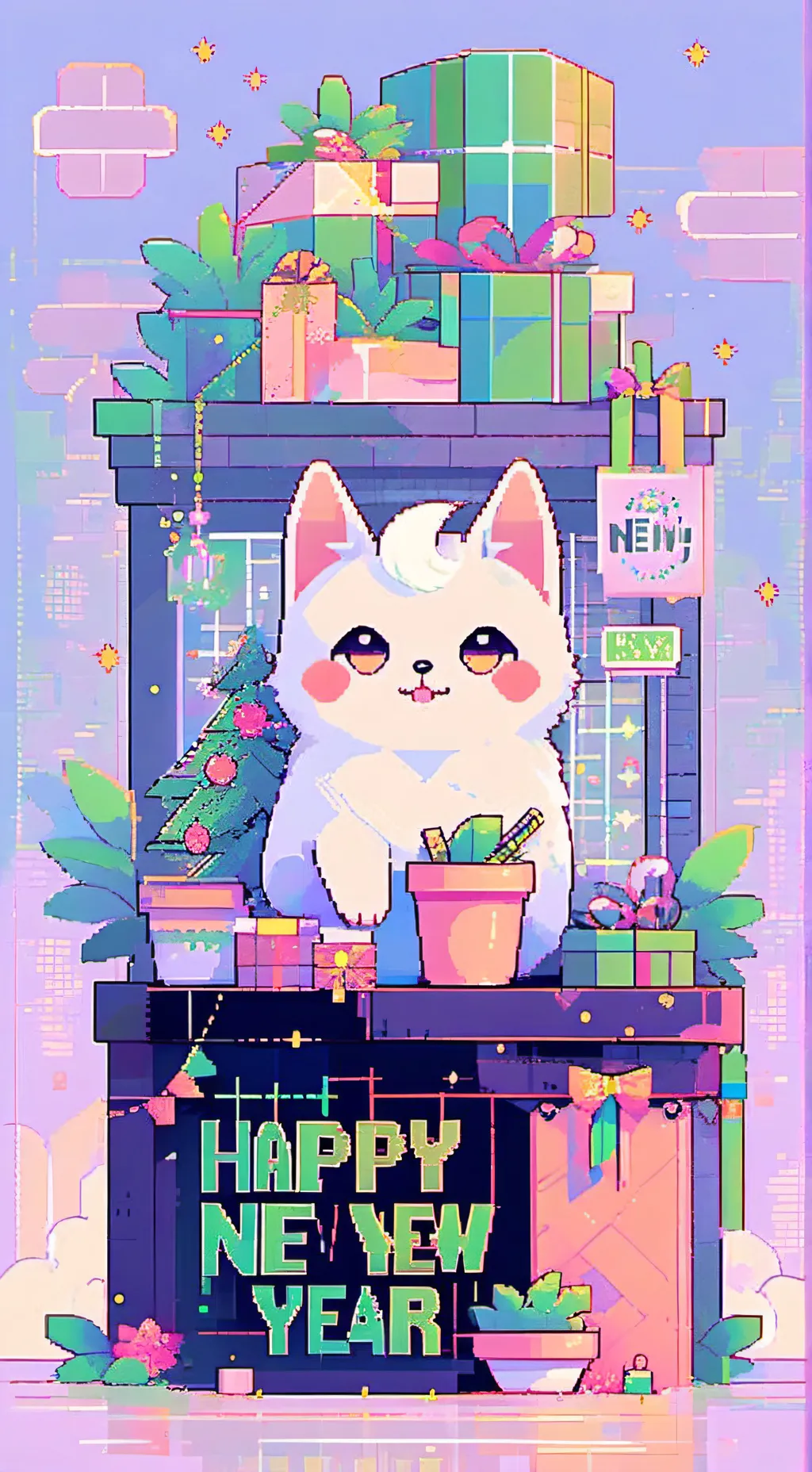 ai character: 🎆🎆🎇🎇🎆🎇 background