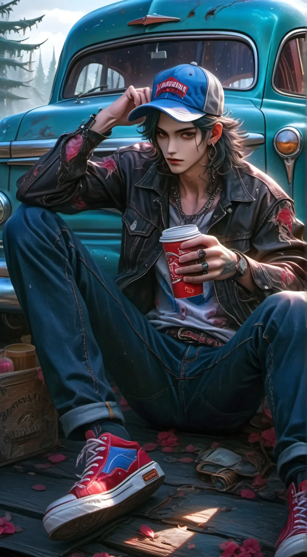 ai character: Bear background