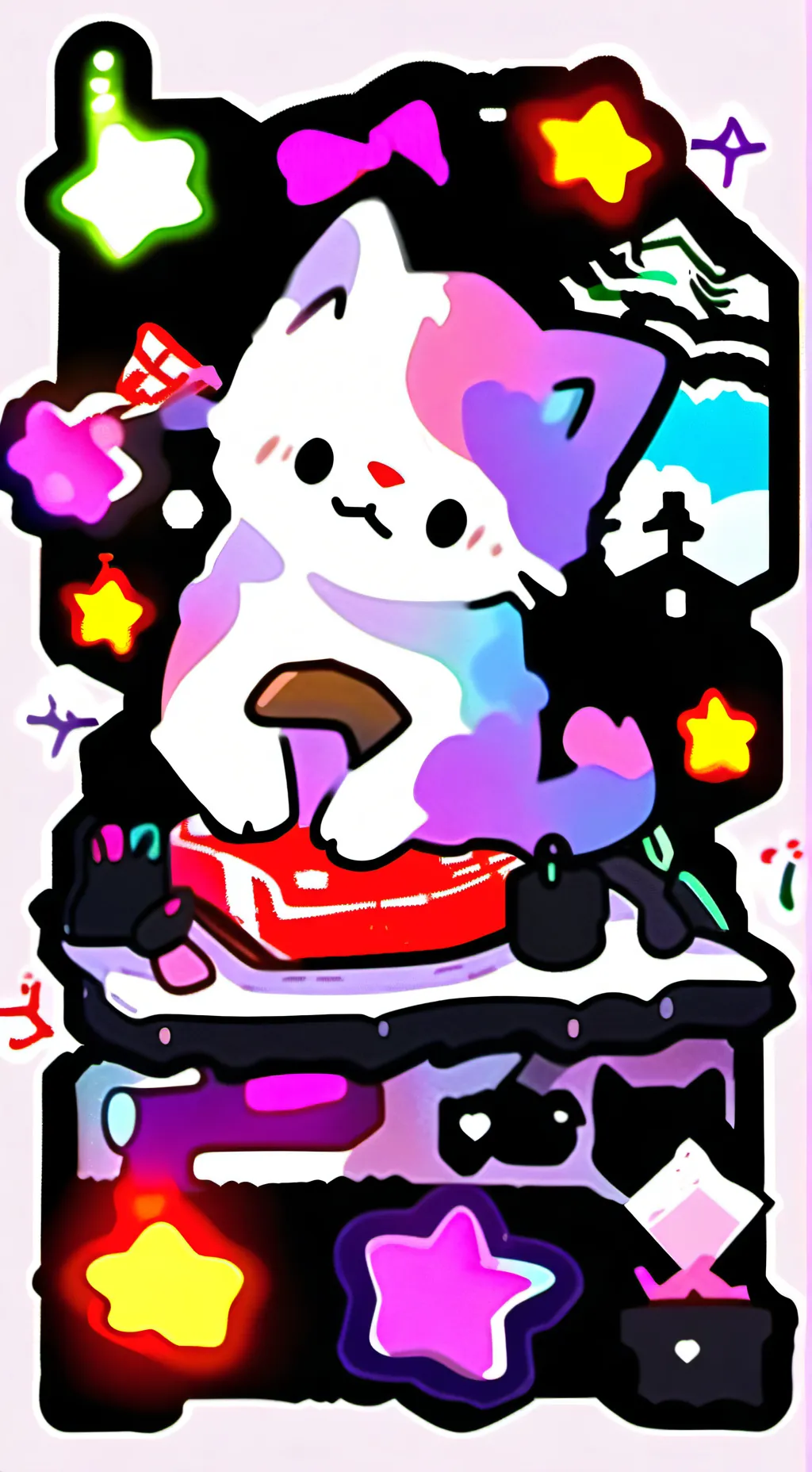 ai character: kitten background