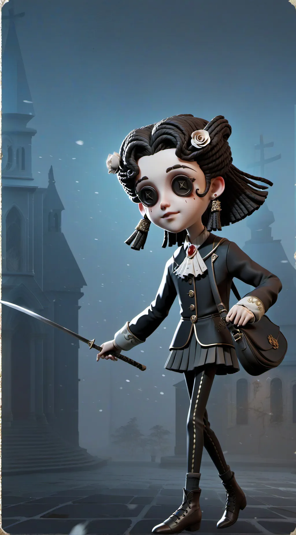 ai character: horror background